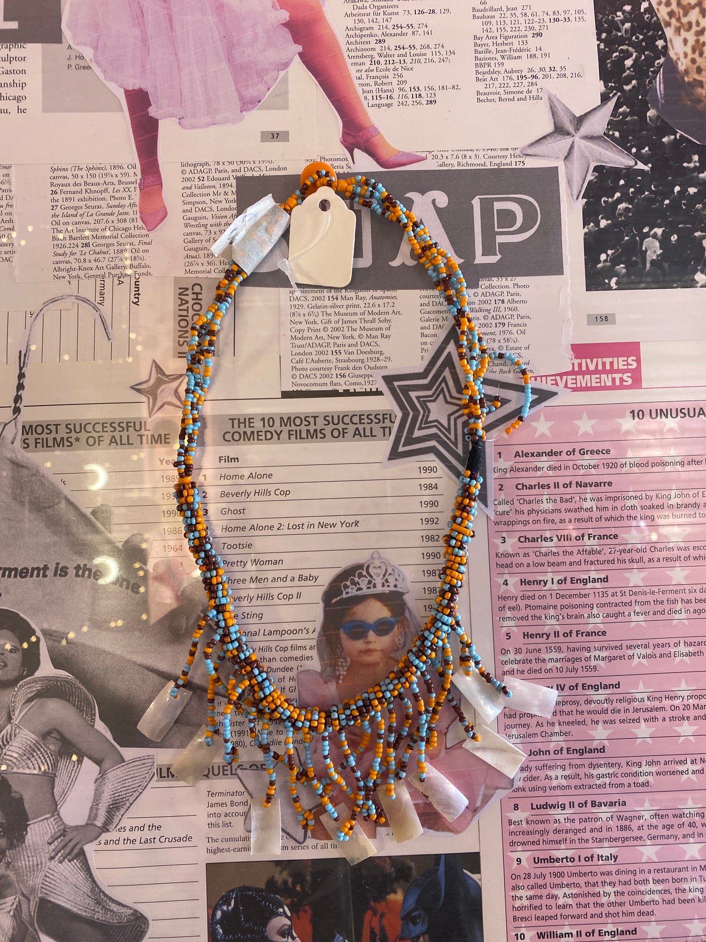 Bead and shell necklace