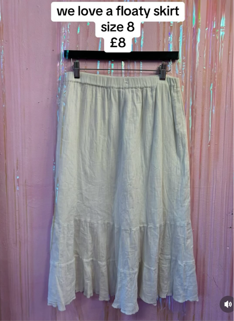 White skirt