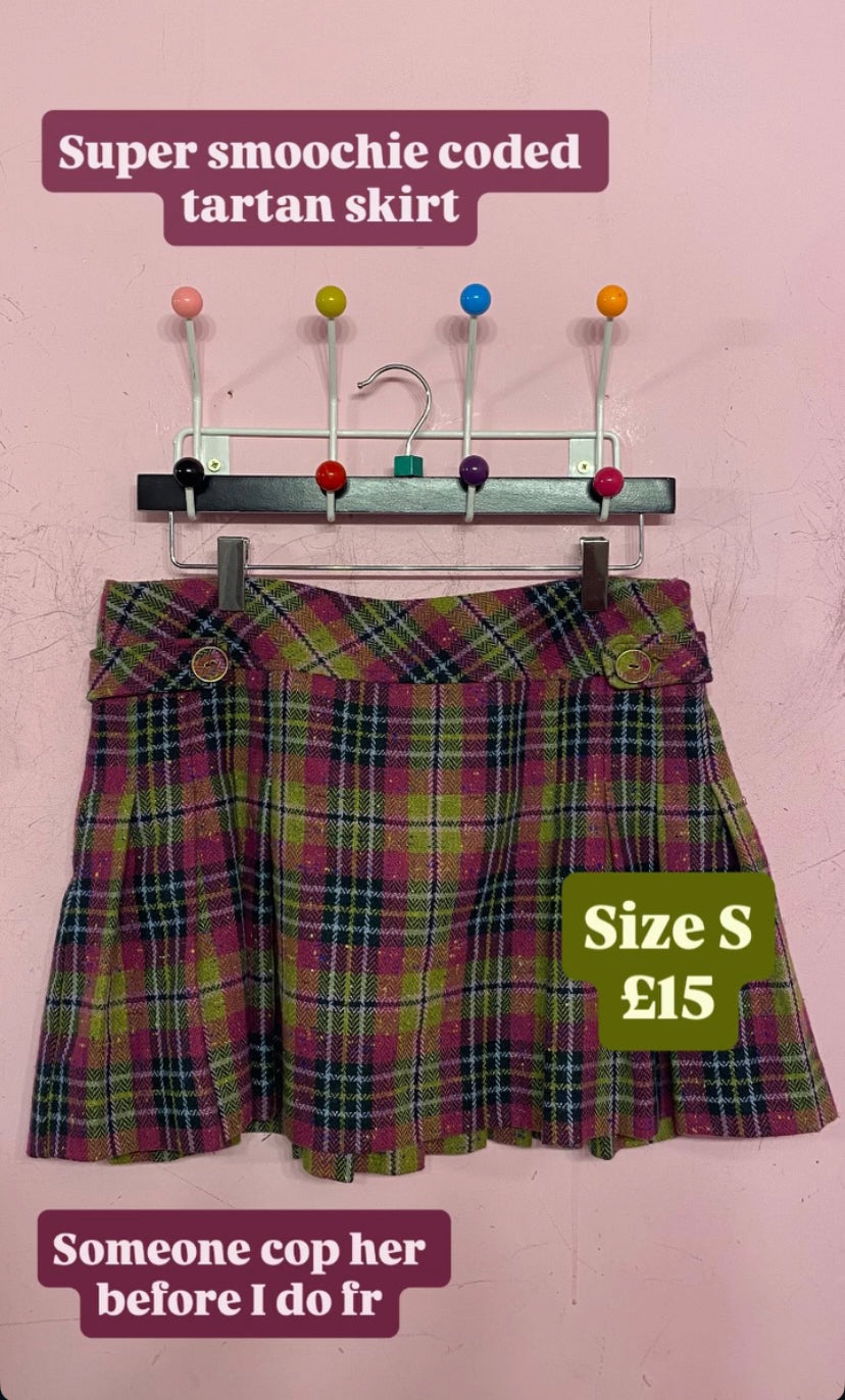 2000s Next Smoochie Tartan Miniskirt