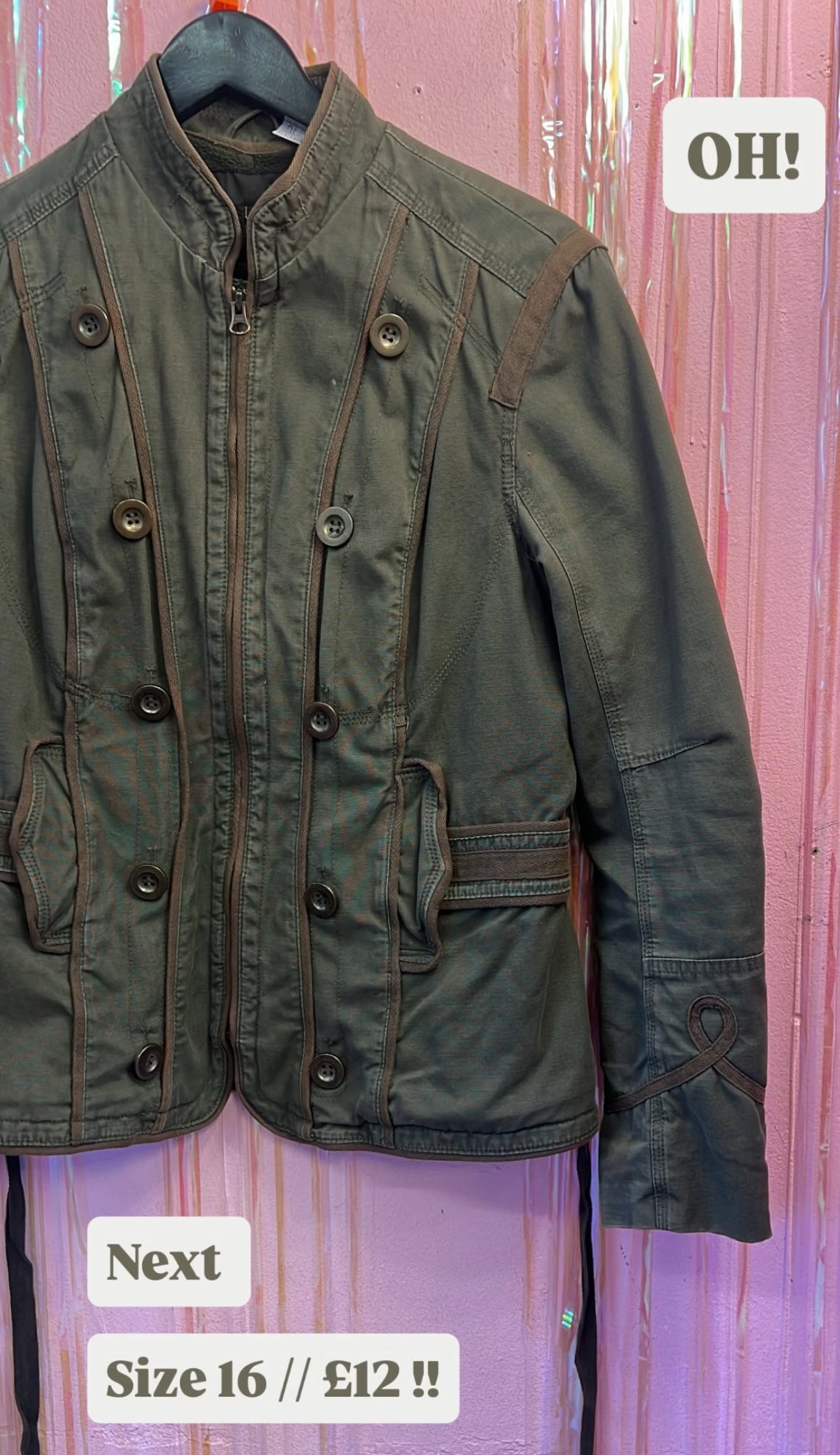 A military jacket if she slayed x