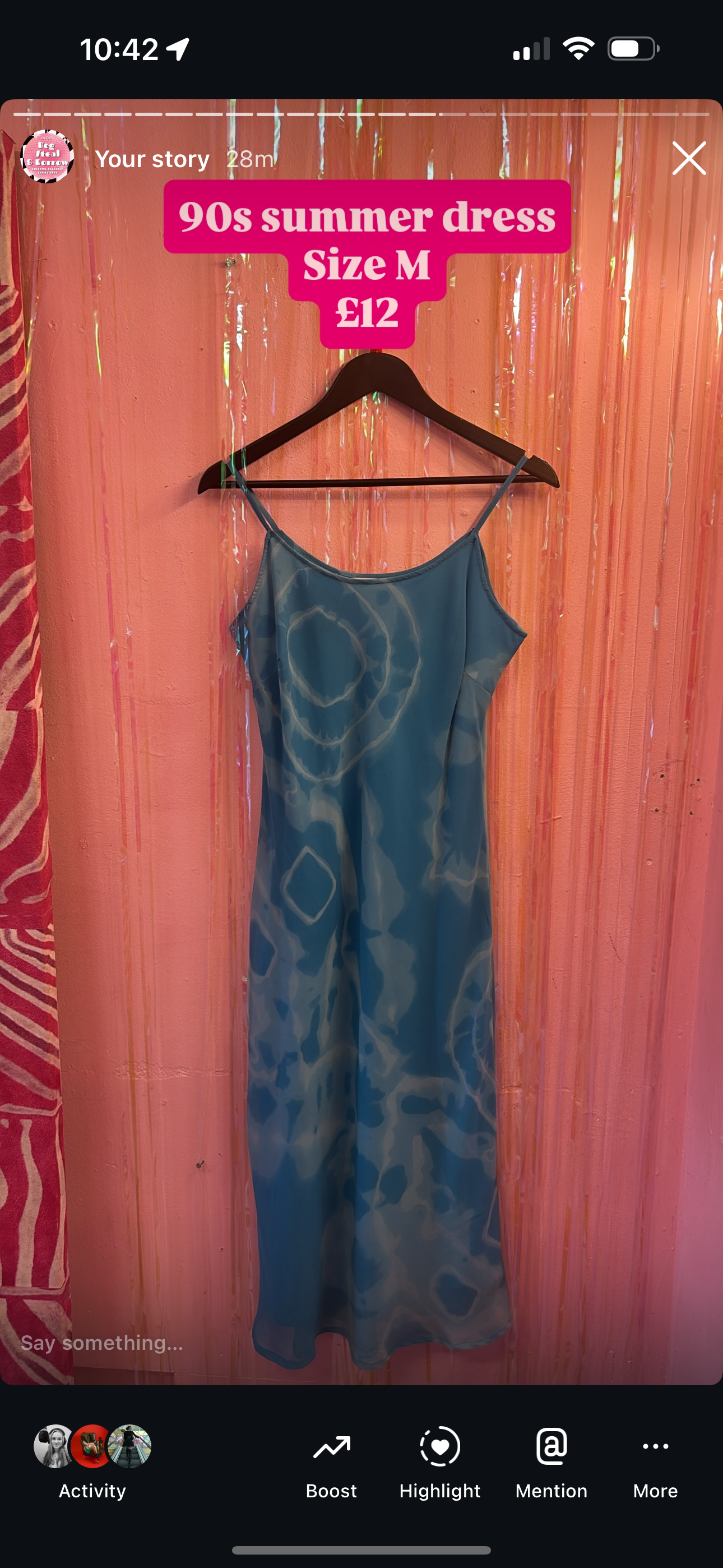 Blue dress