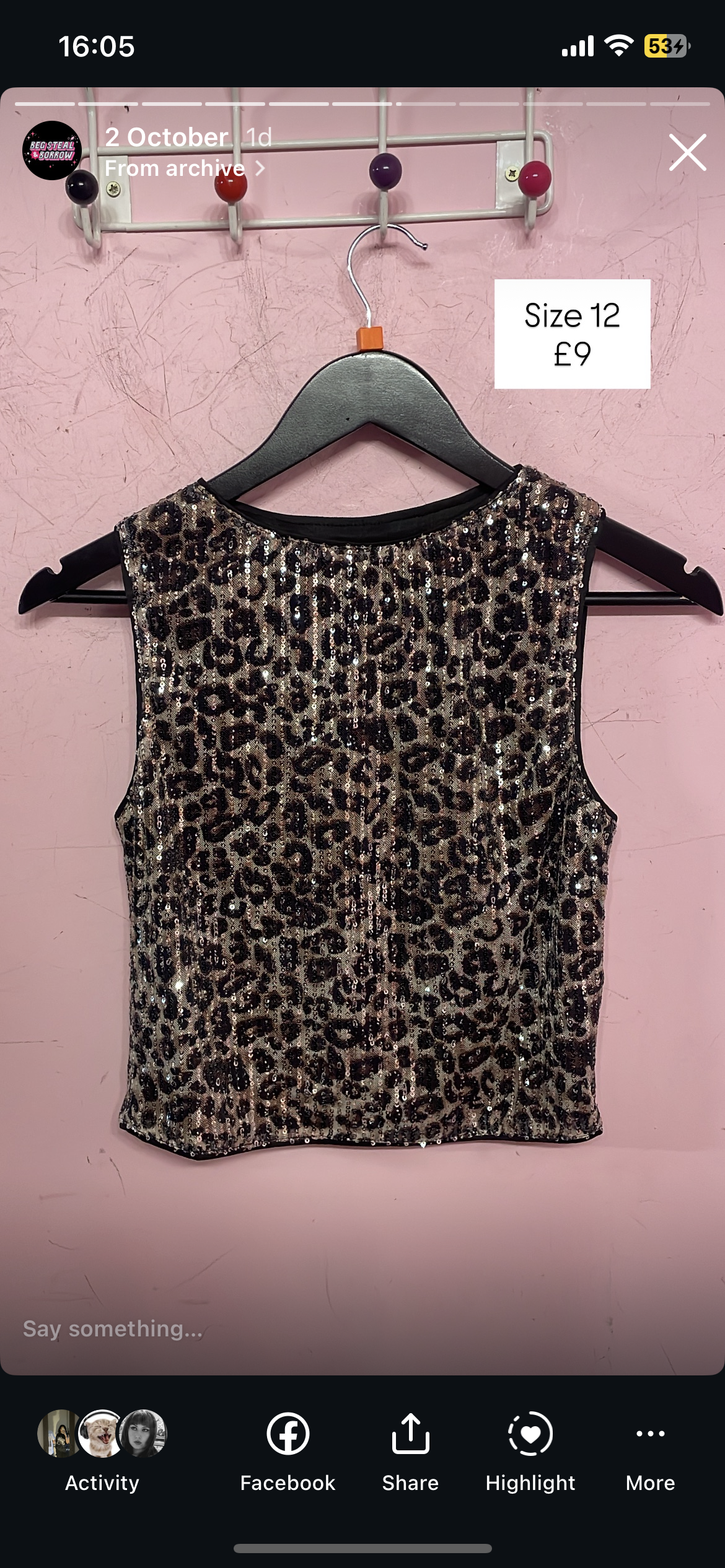 Leopard print top