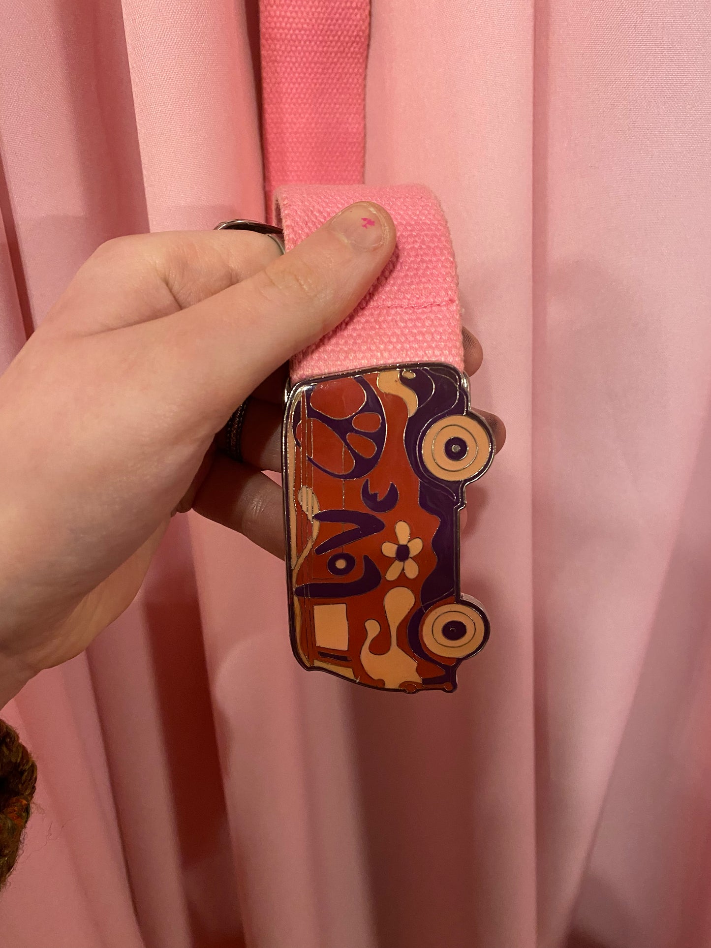 Pink campervan belt