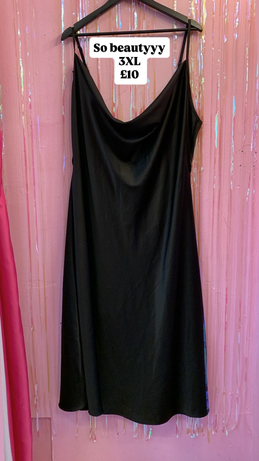 Black Slip Dress, Floral Cocktail Dress