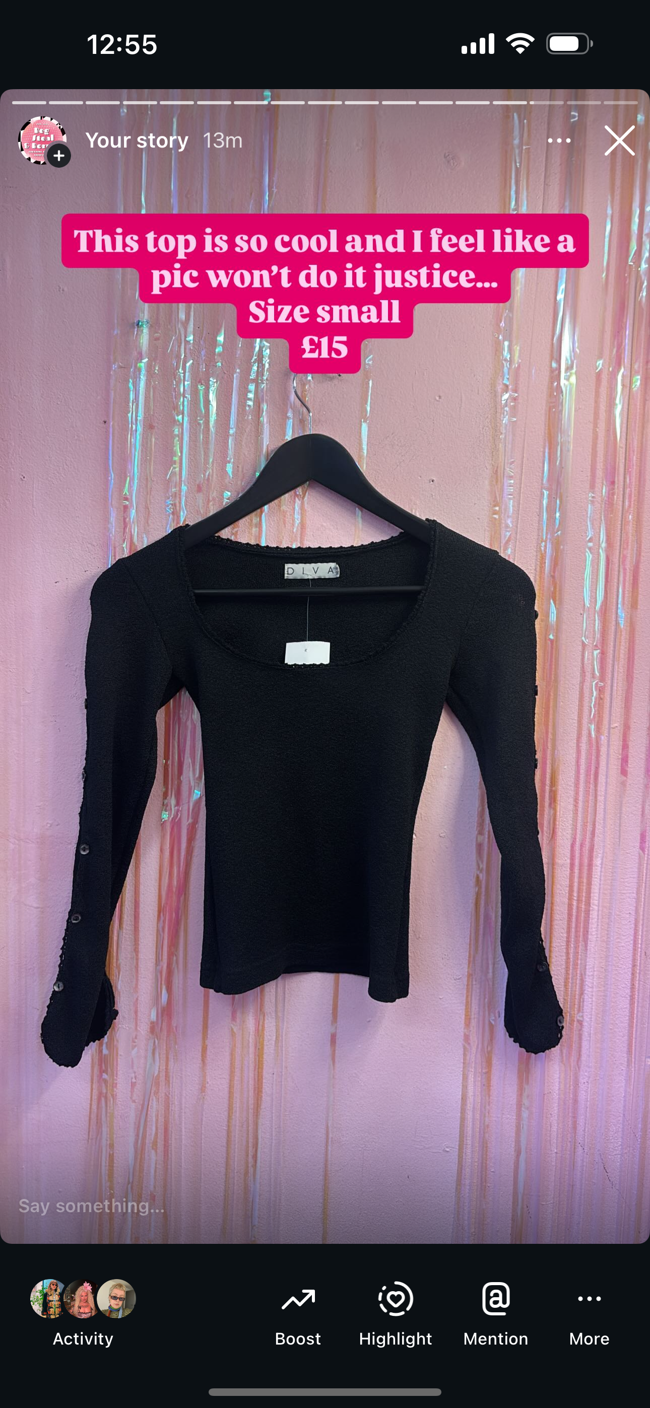 Funky button top & bitch top!!
