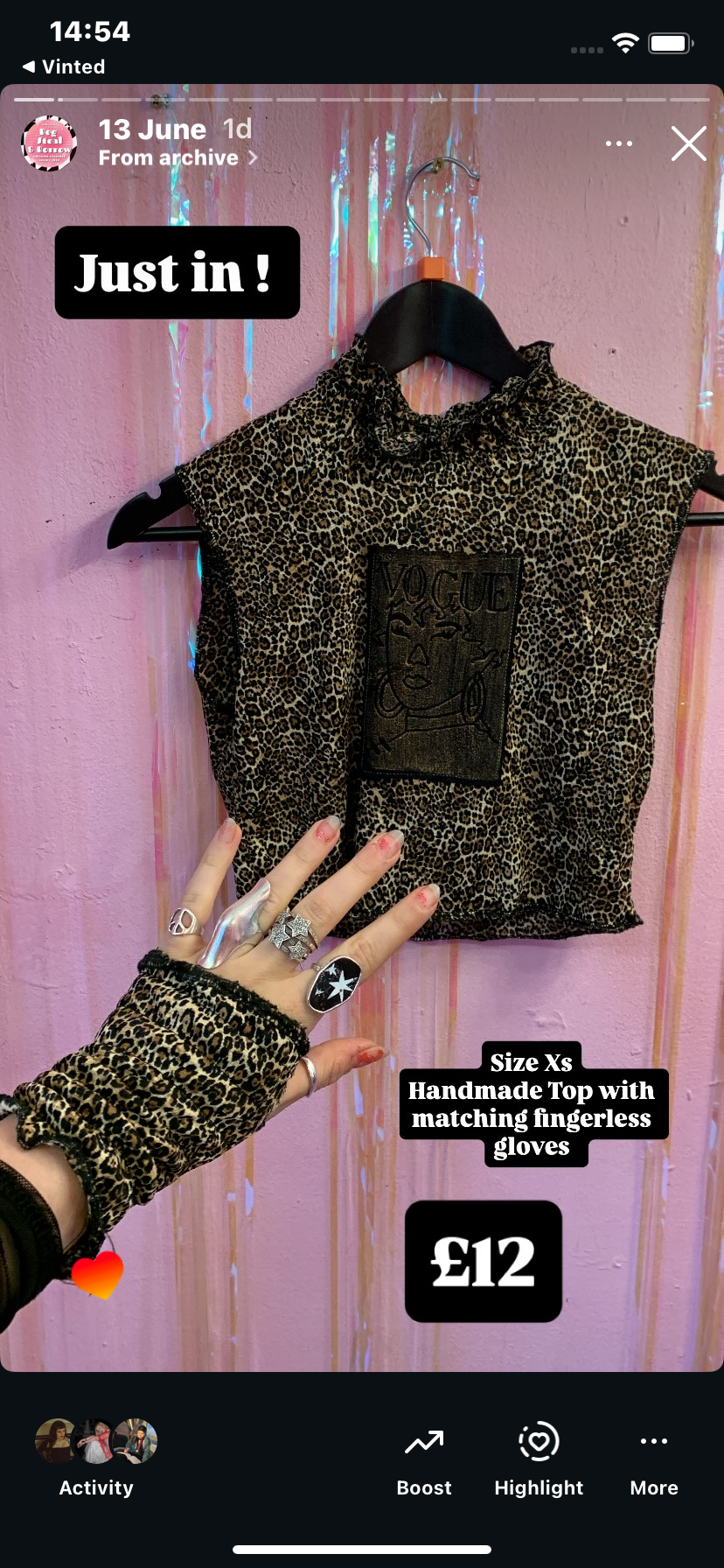 Leopard print top