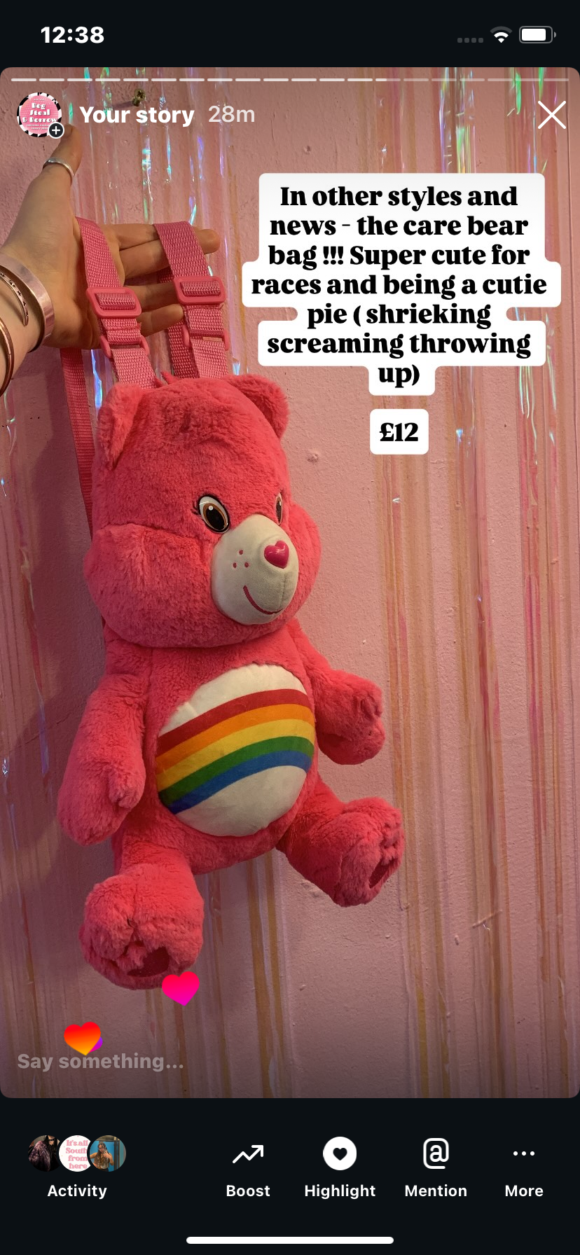 Care bear bag !
