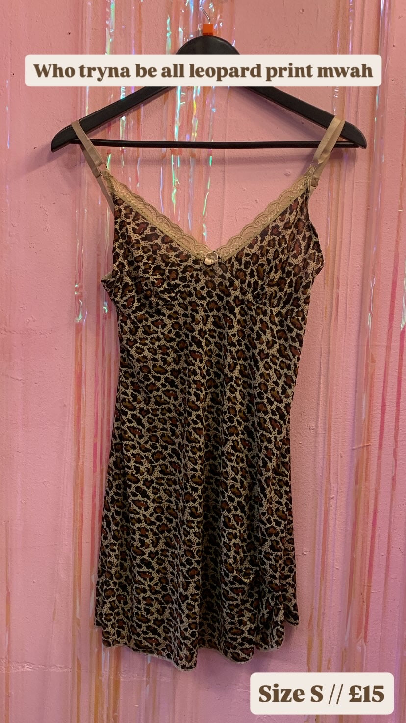 Leopard print cami