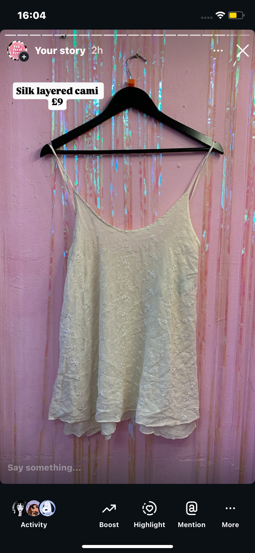 Silk top