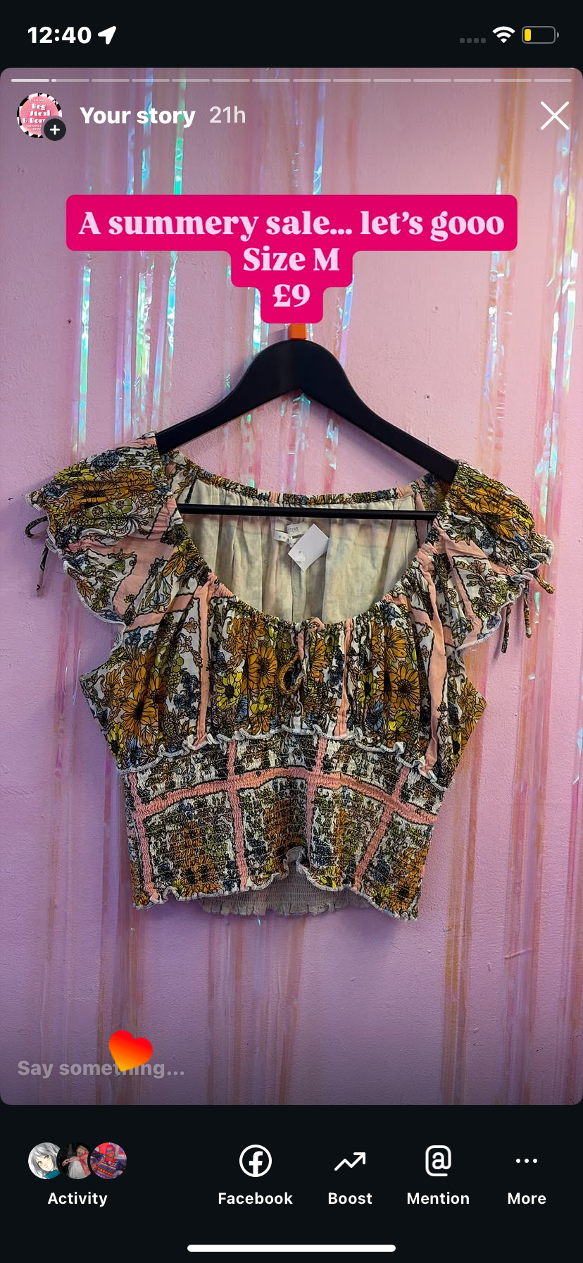 Urban floral top