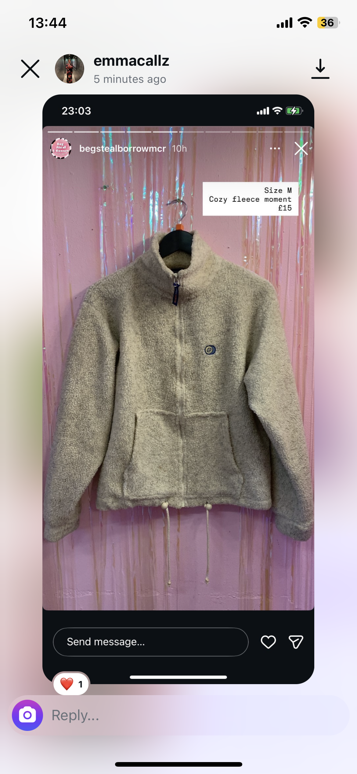 Top and fleece bundle