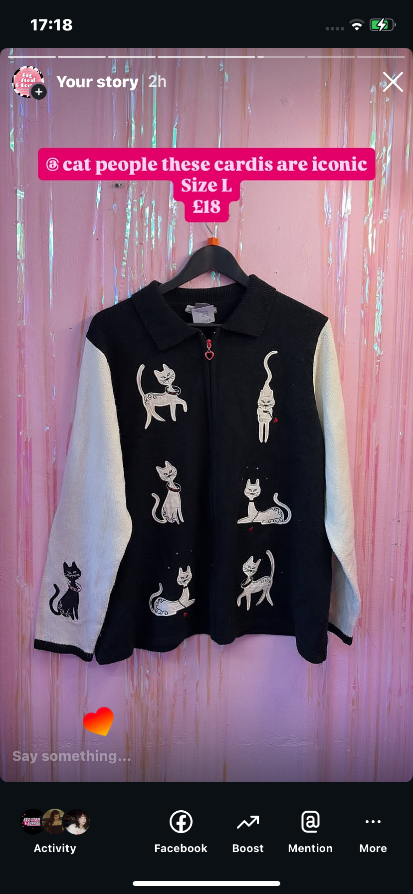 Cat cardigan