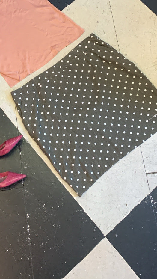 Polka Dot Midi Skirt