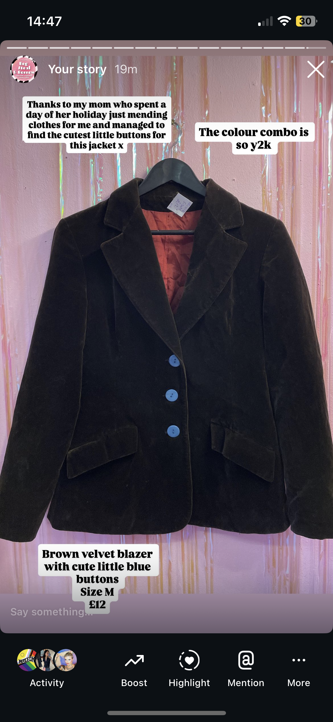Velvet blazer