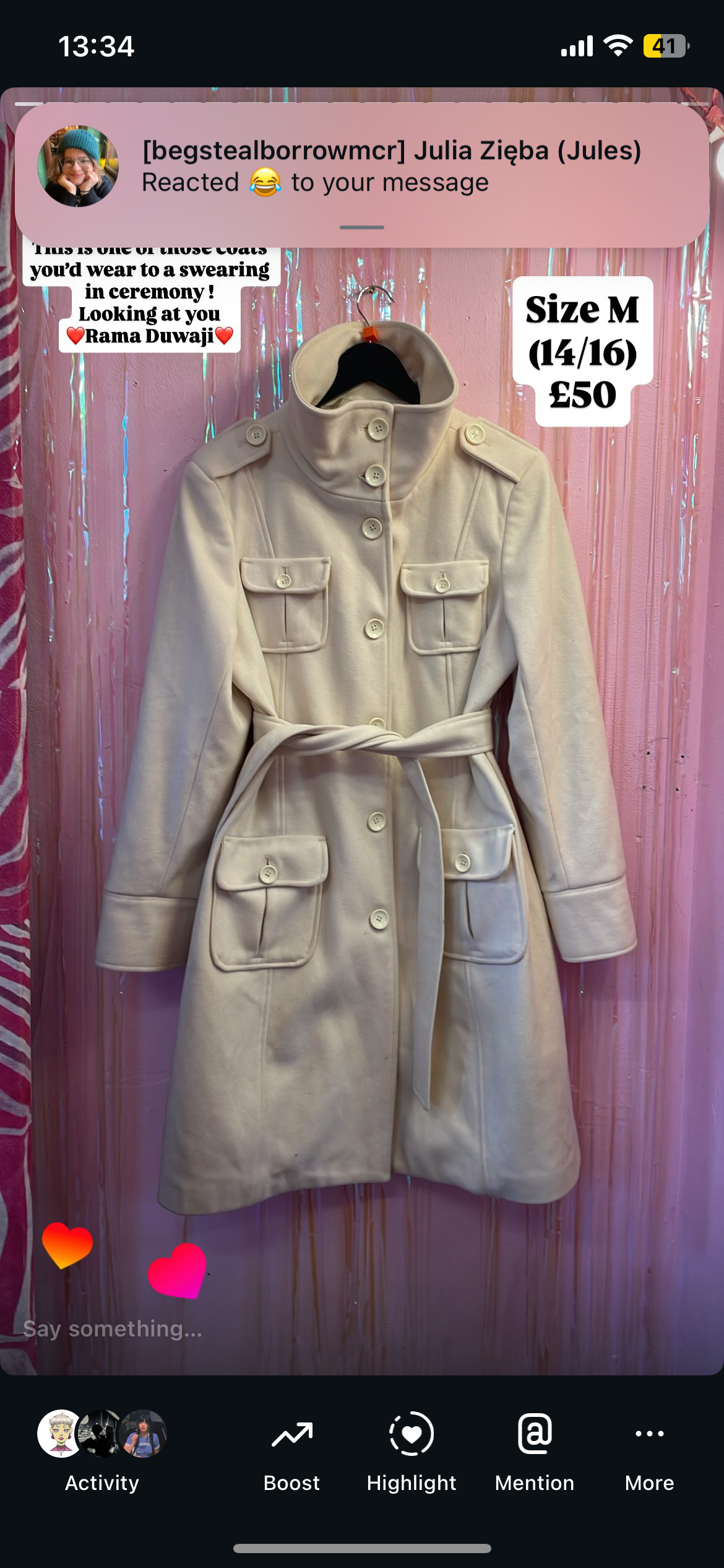 COAT PRESIDENTIAL