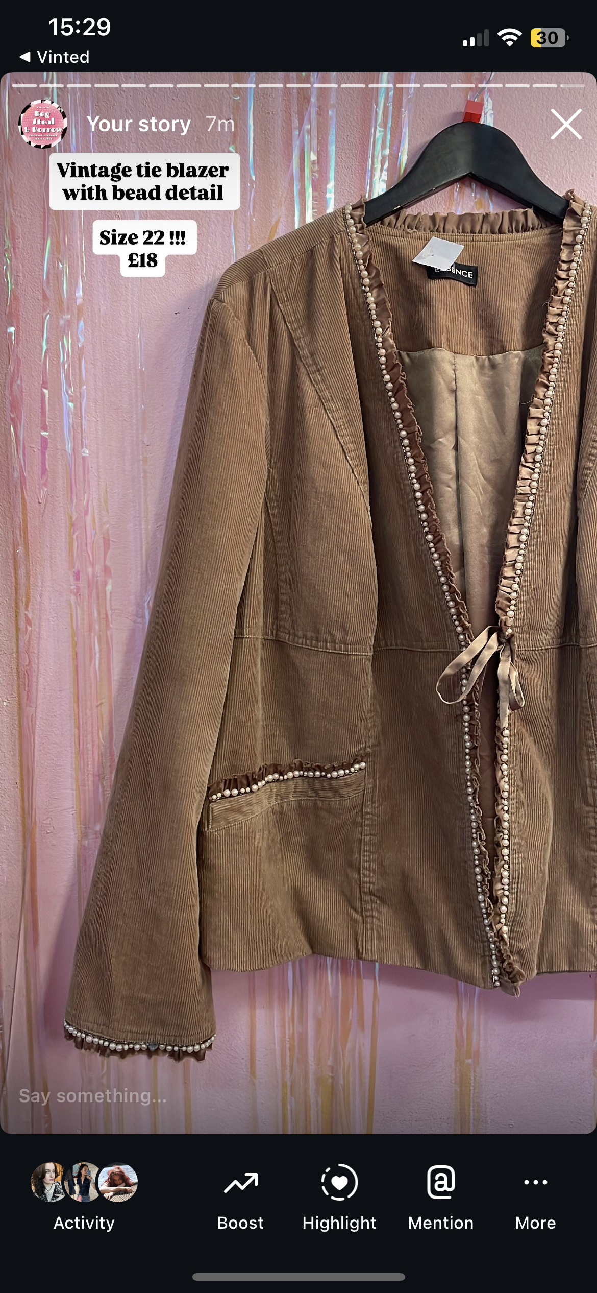 Brown blazer