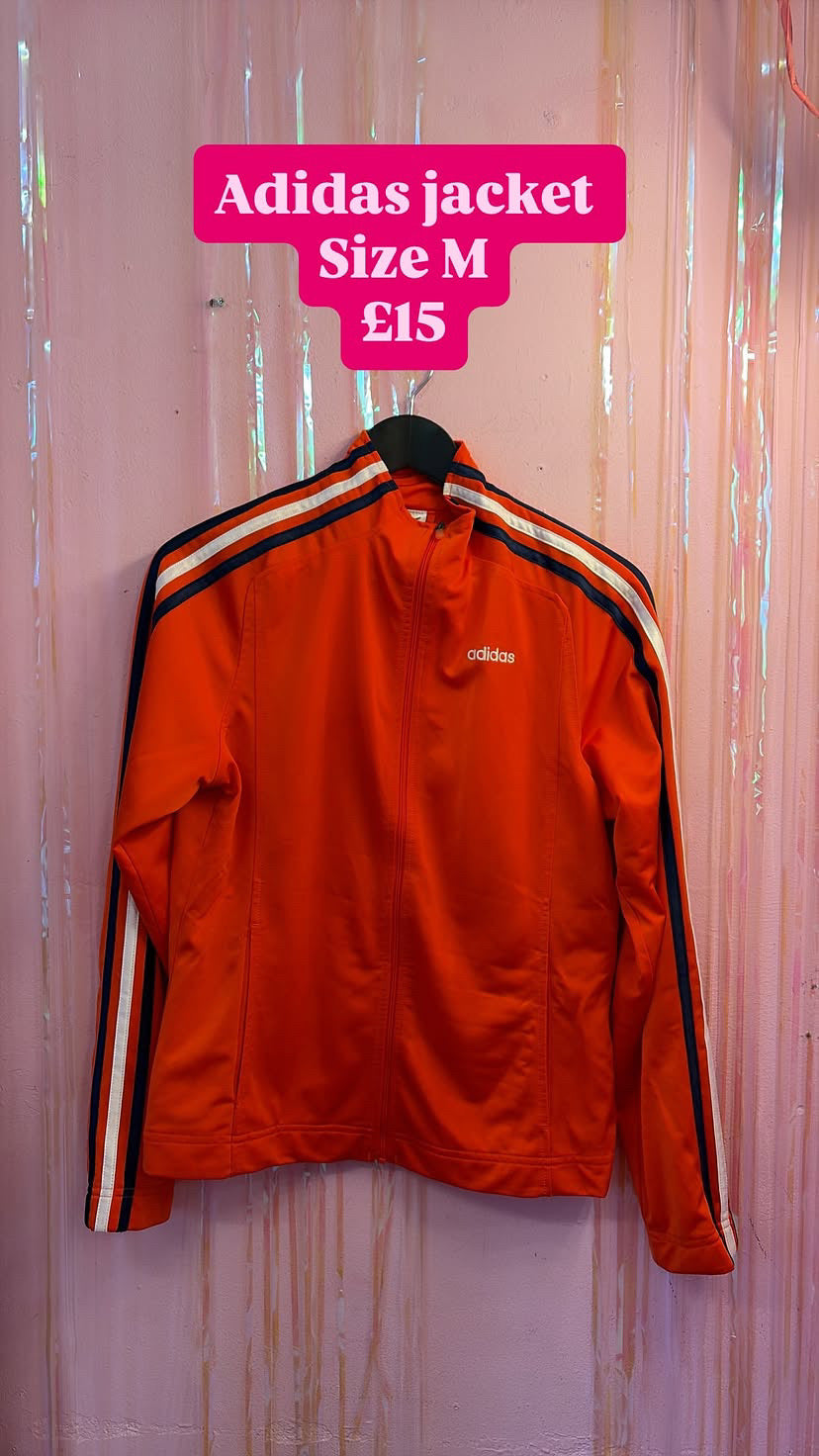 Neon Orange Adidas Jacket