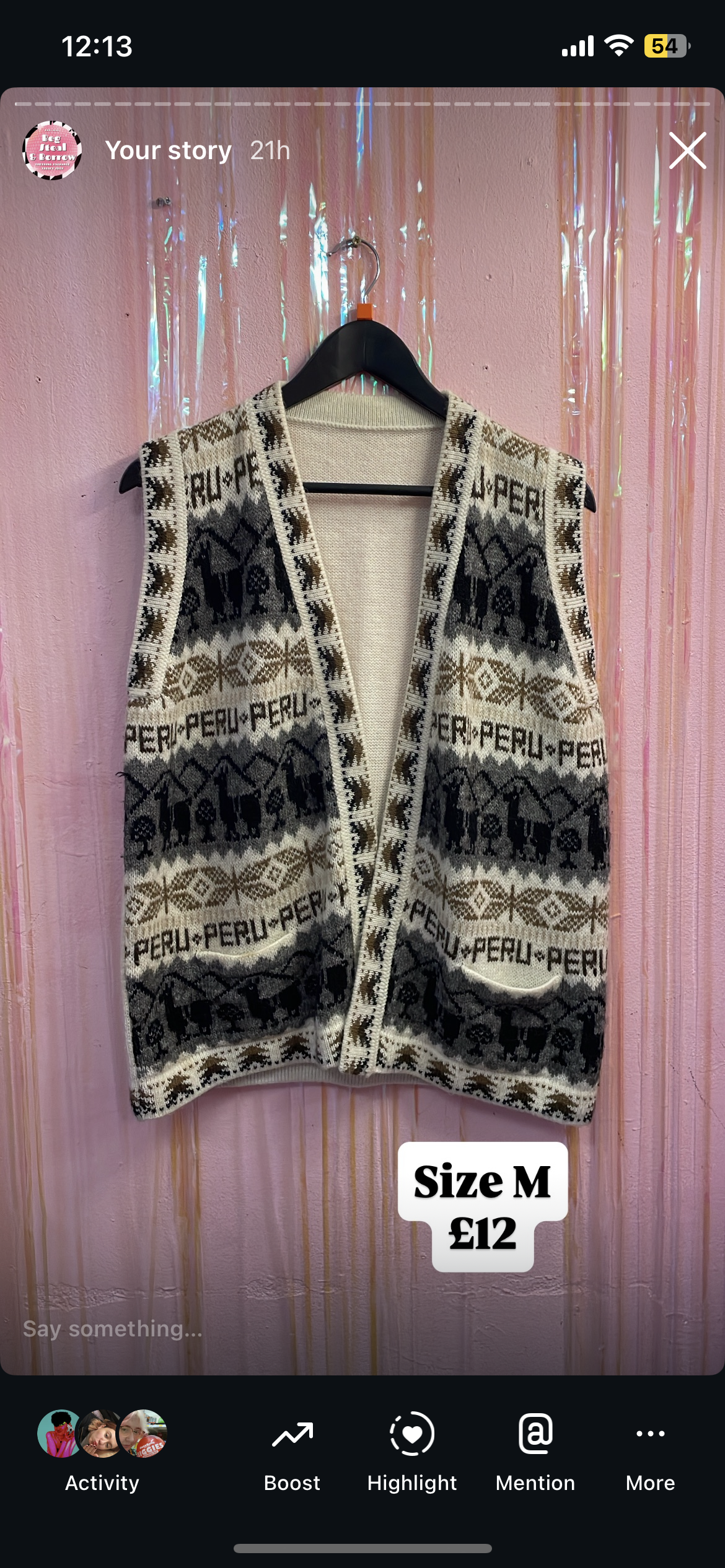 Peru waistcoat