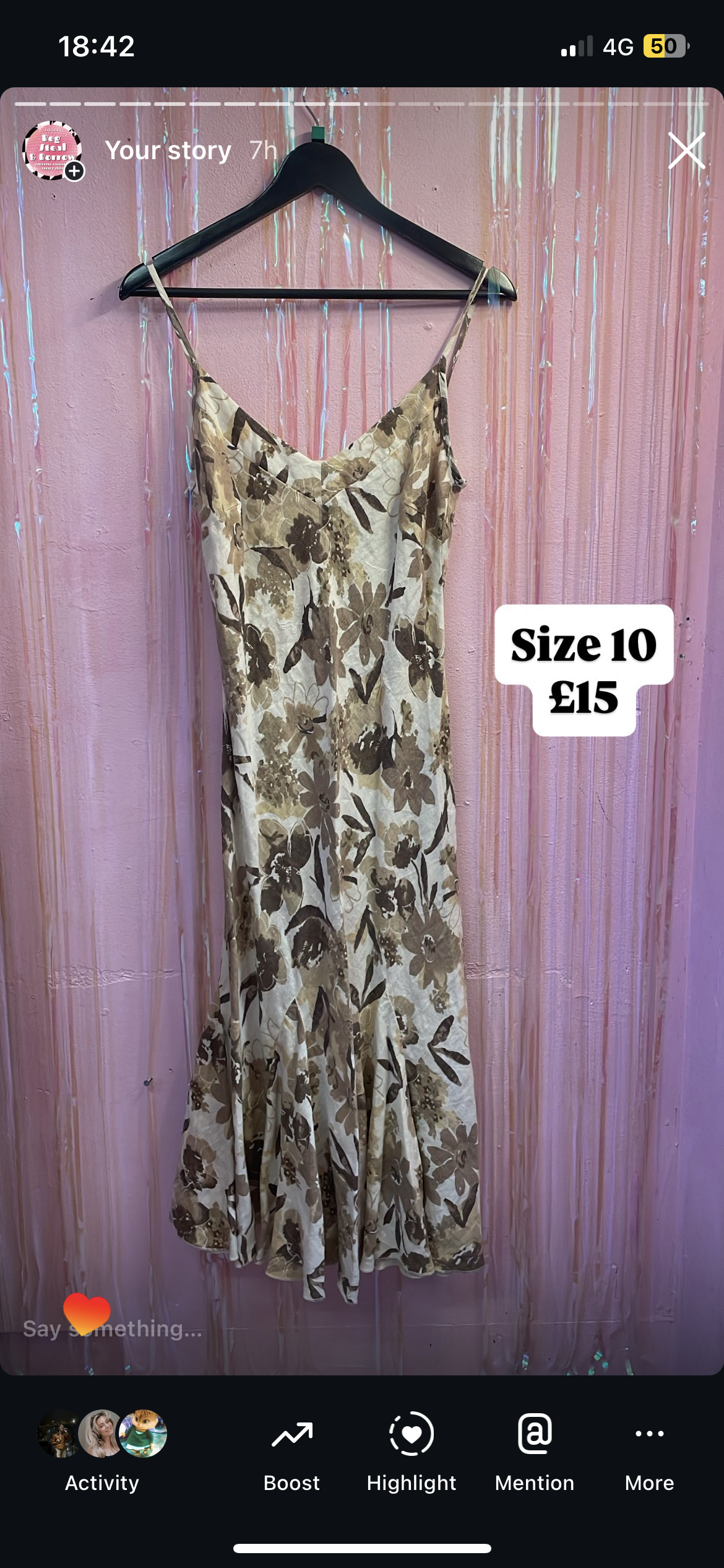 Brown per Una dress