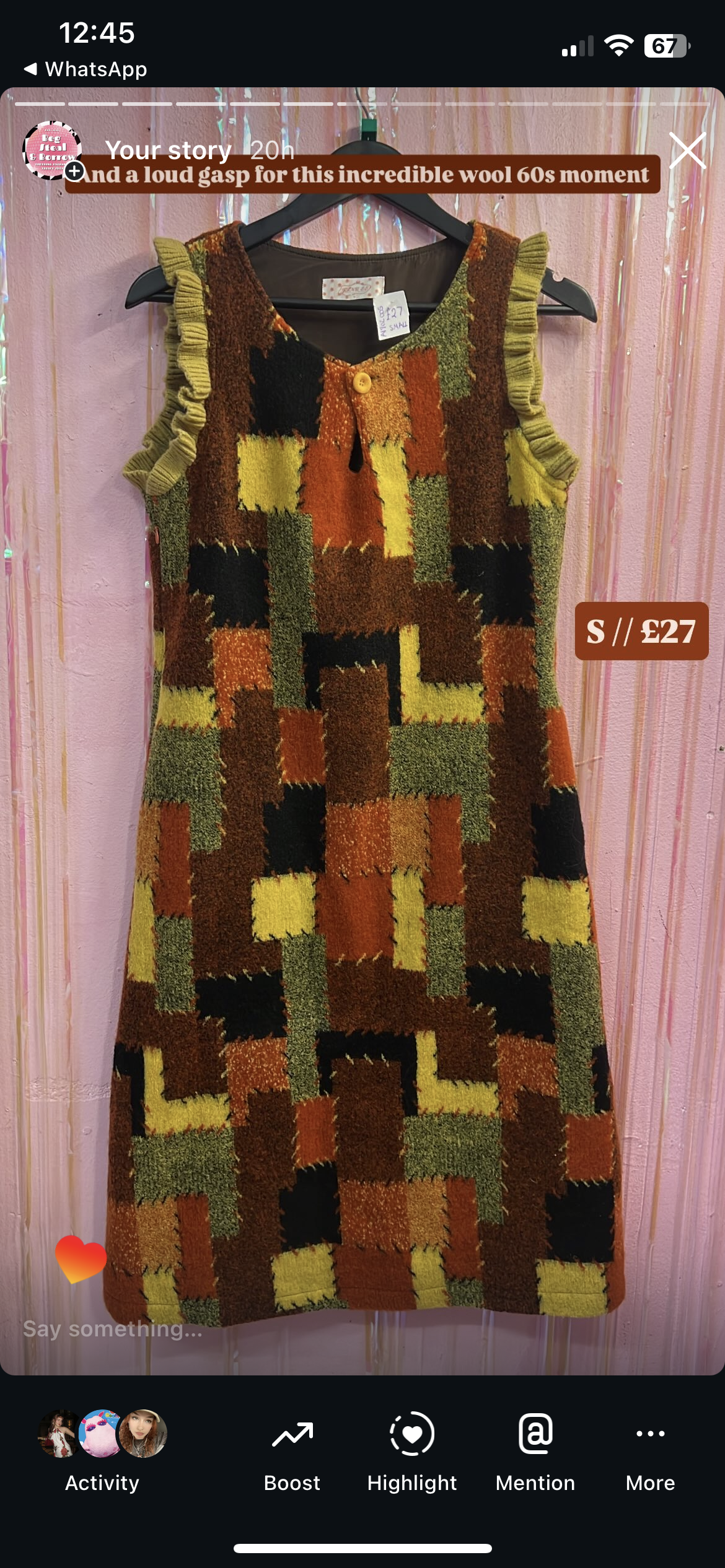 Wool dress