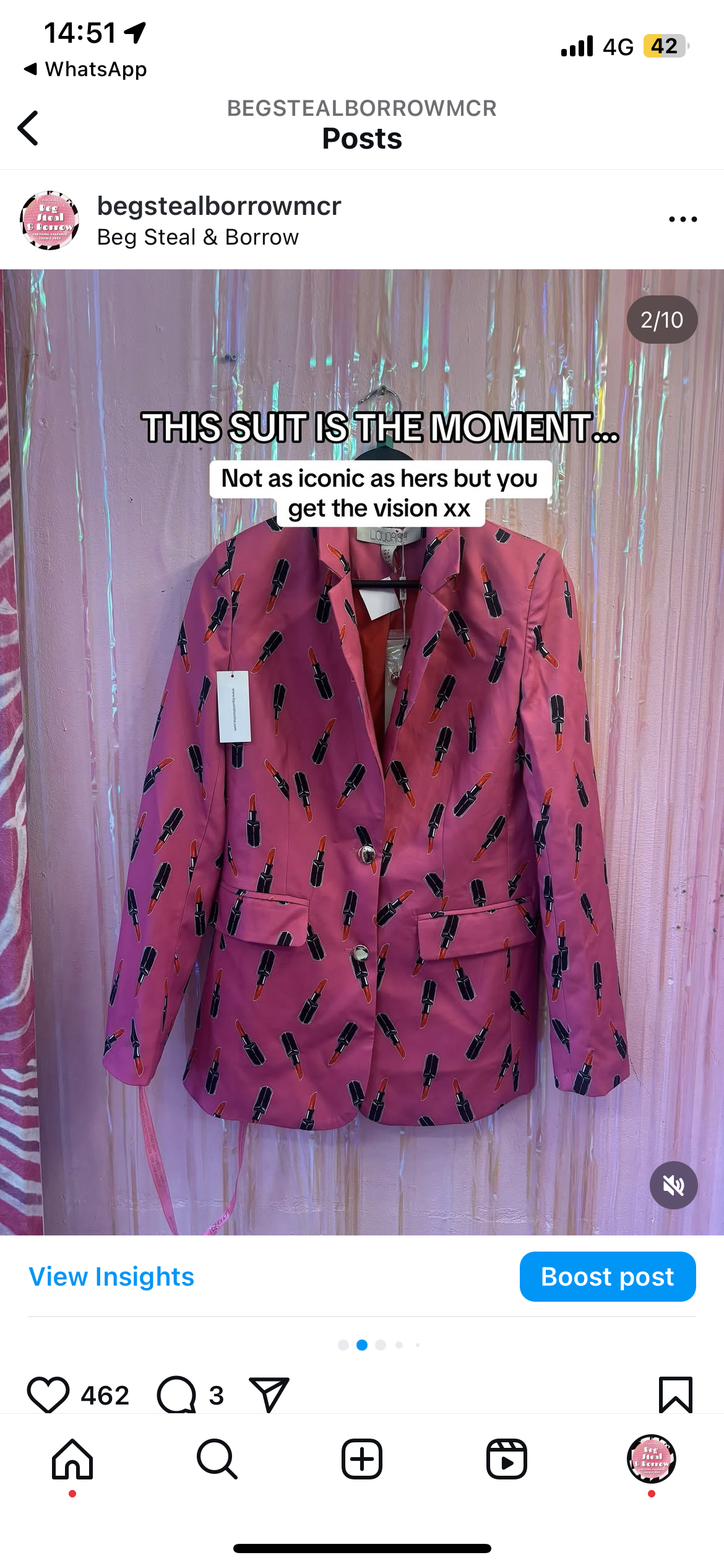 Lipstick suit