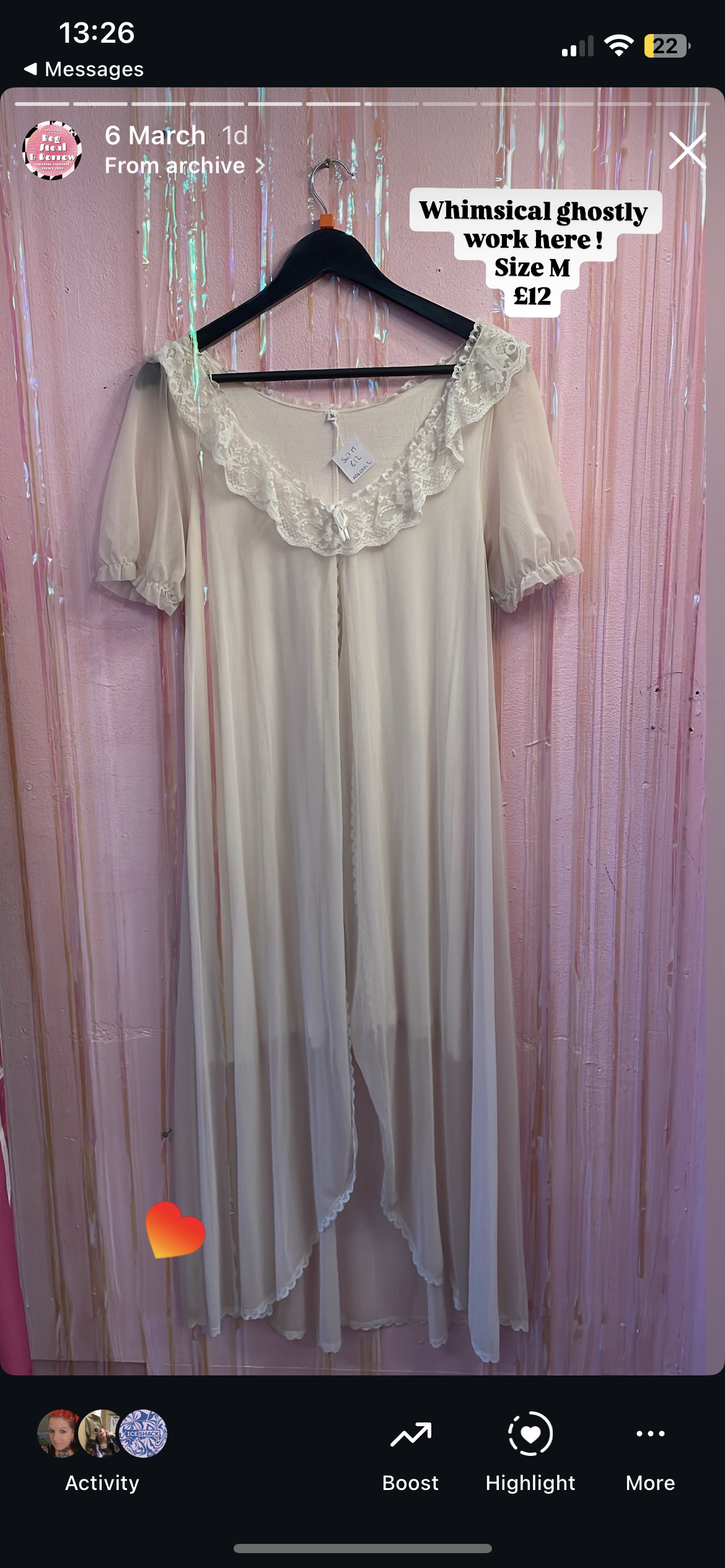Ghost dress