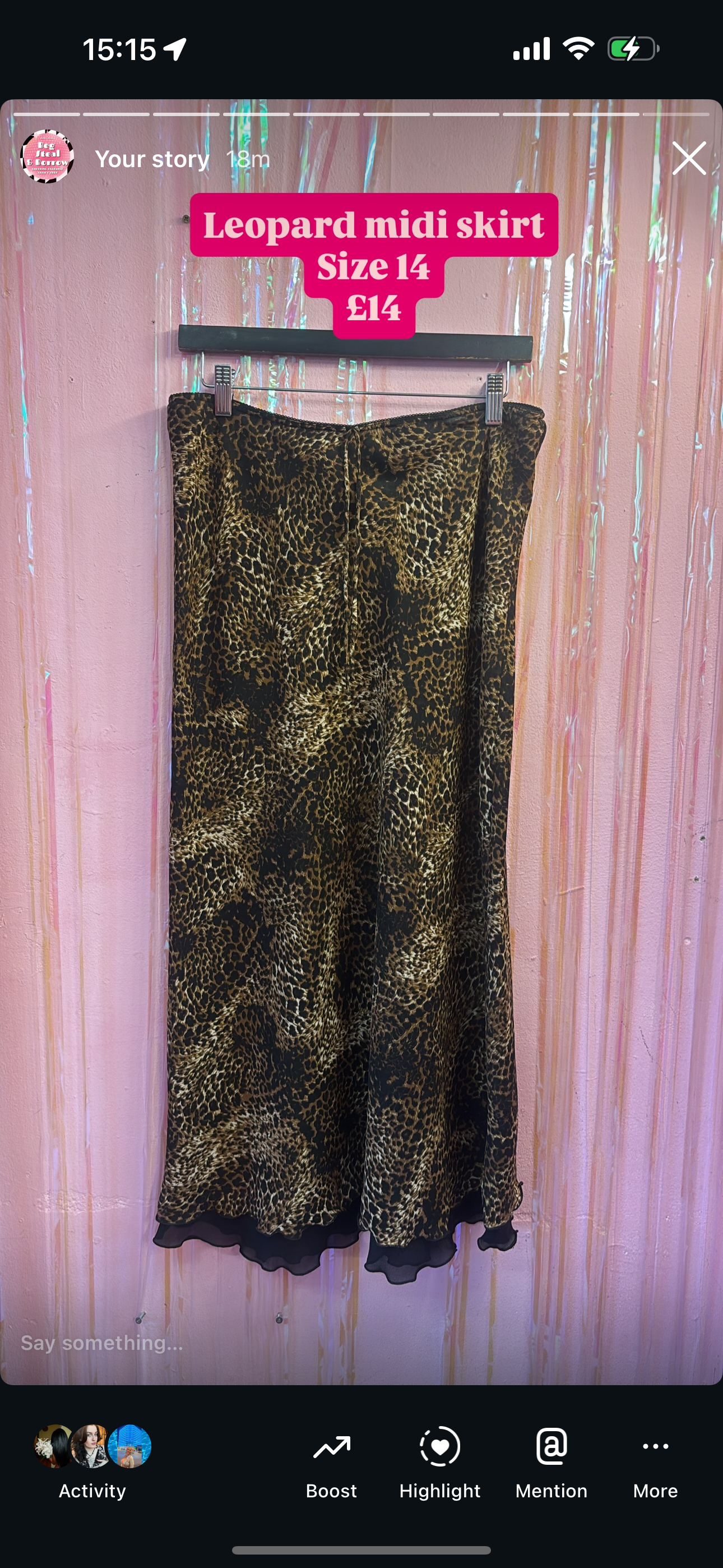 Leopard skirt