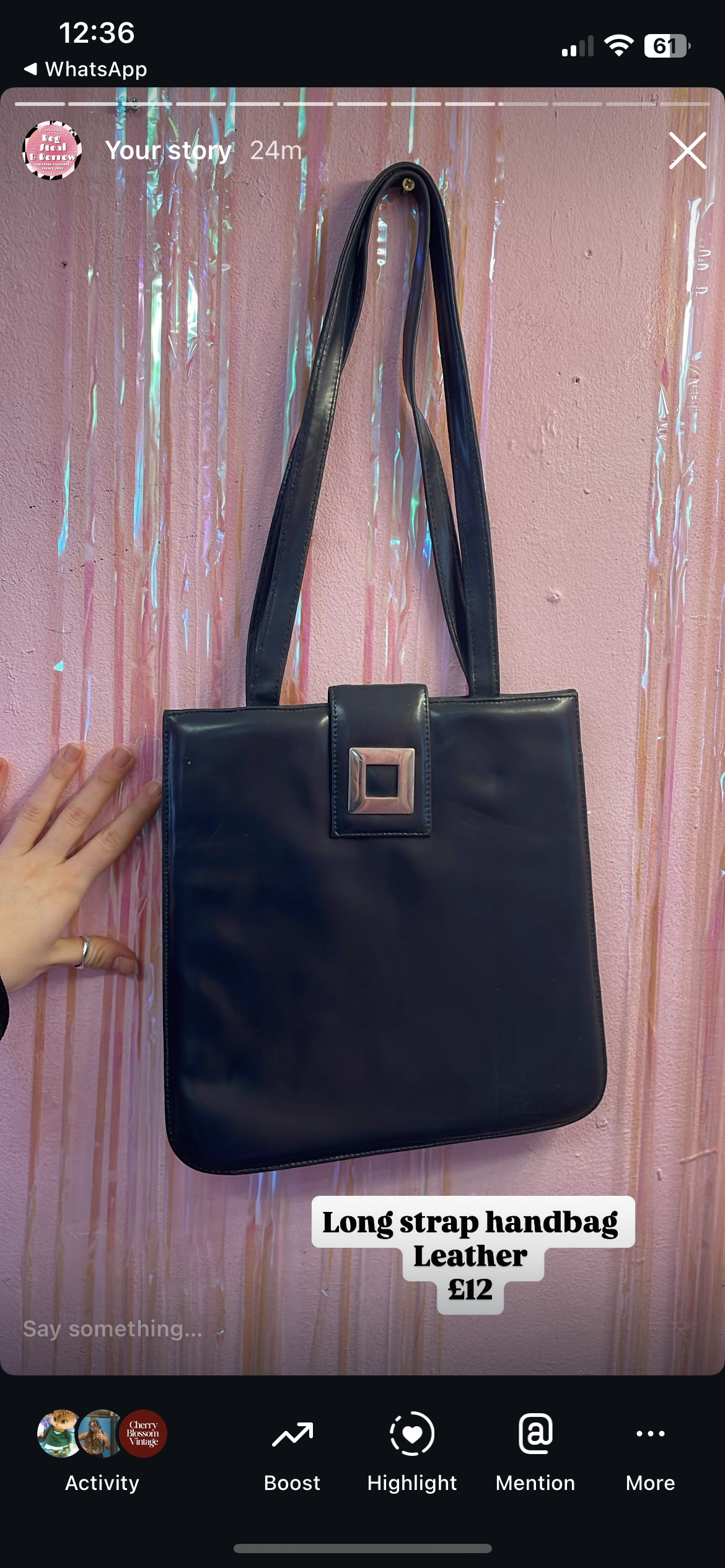 Cutie pie bag