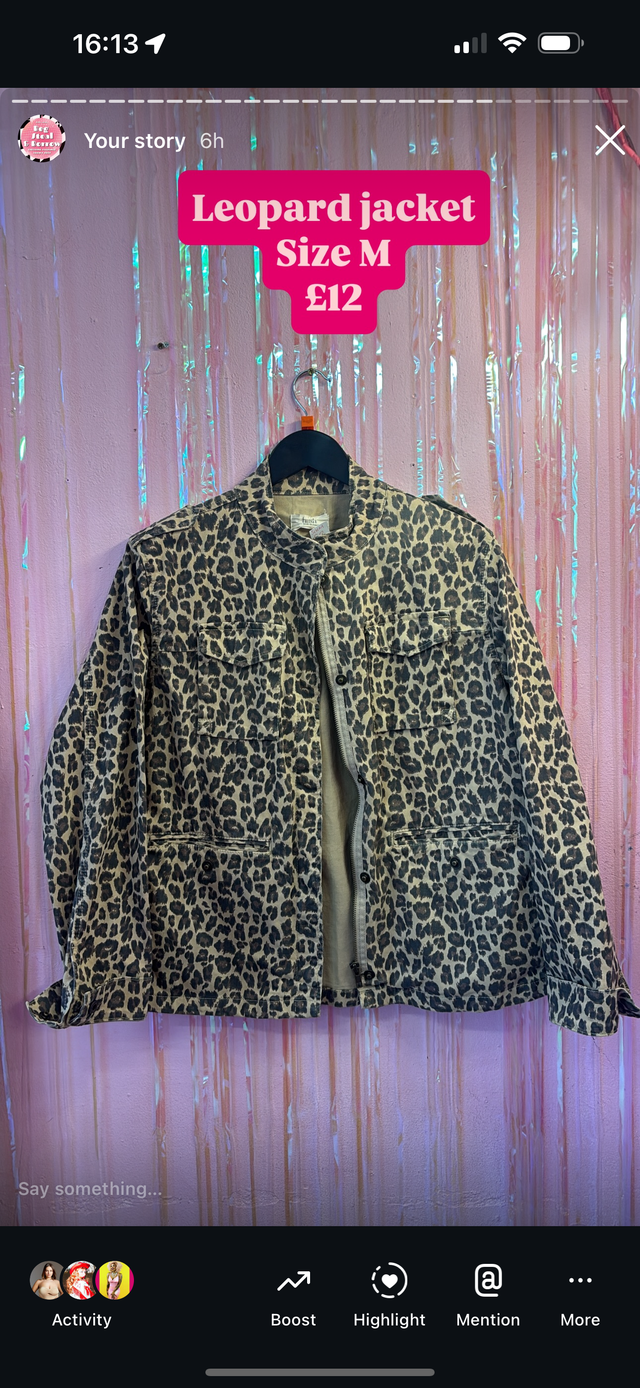 Leopard jacket black dress