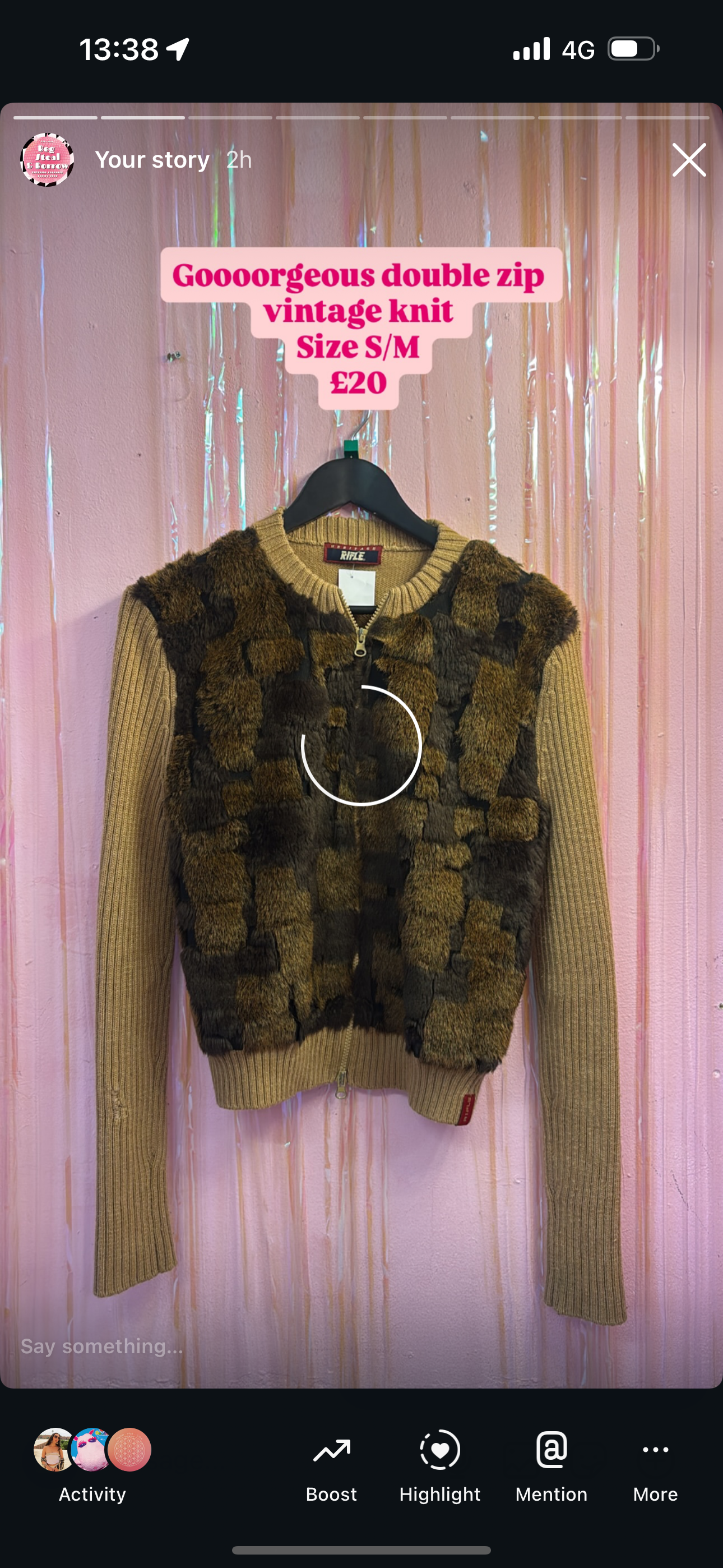 Double zip cardi
