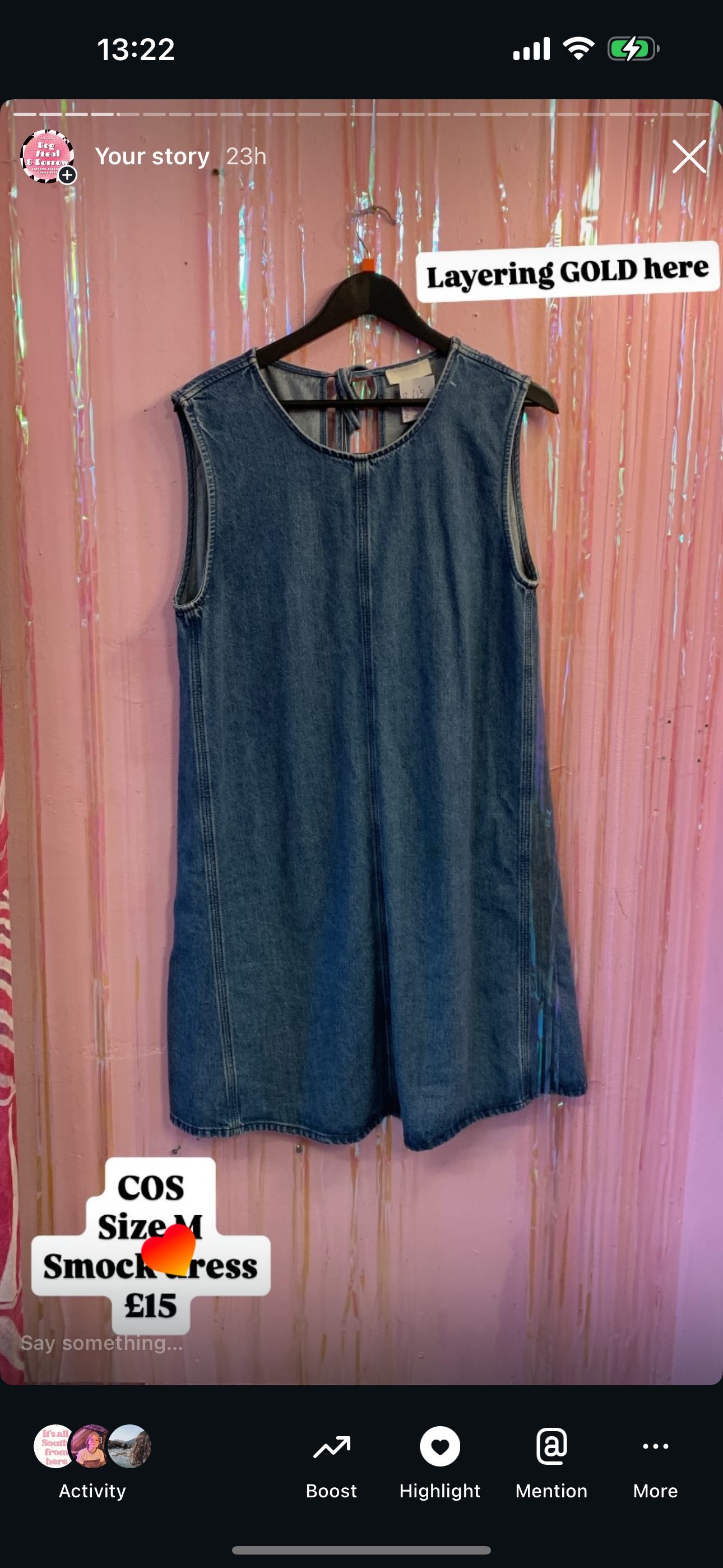 Cos denim dress