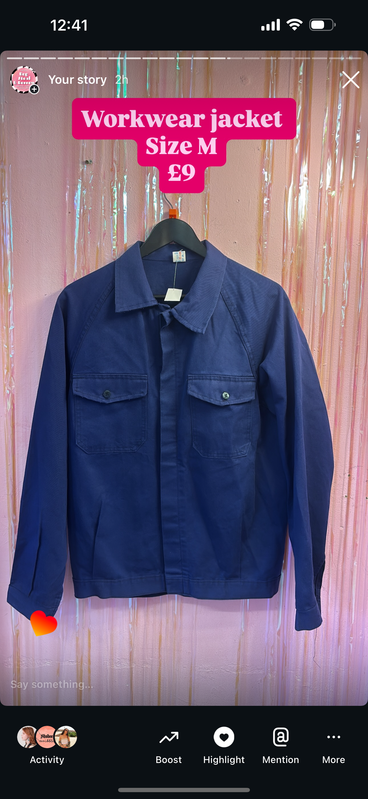 Blue jacket for diva xx