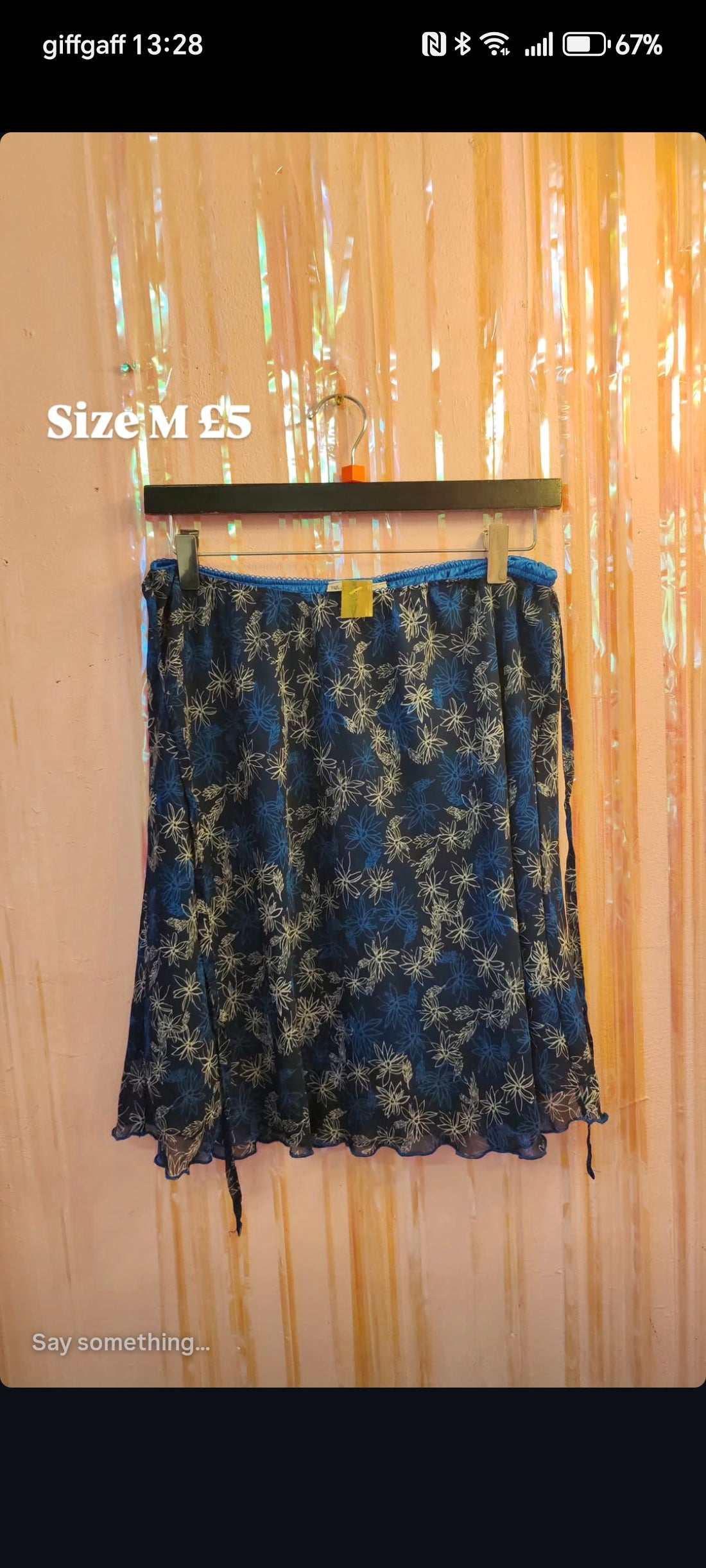 Blue skirt