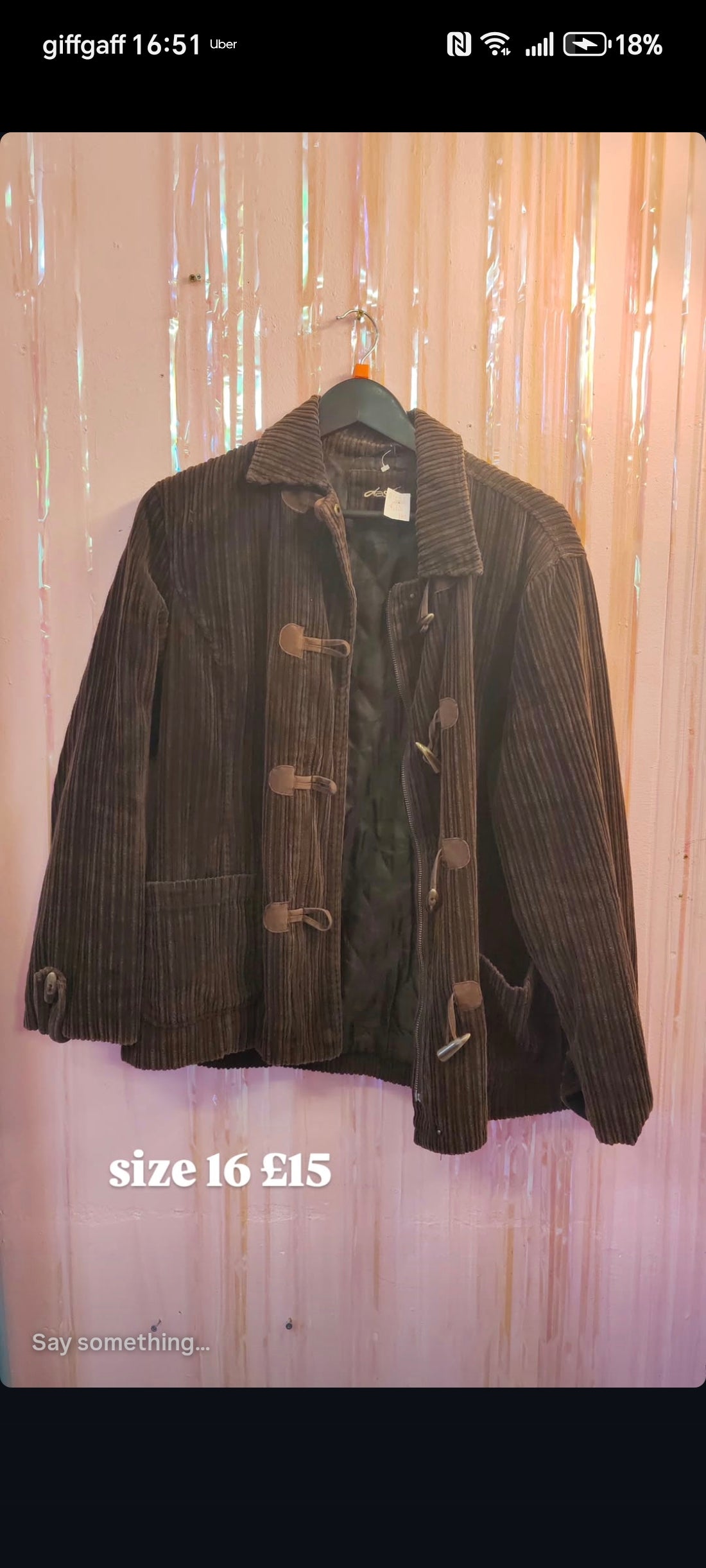 Brown Cord Jacket