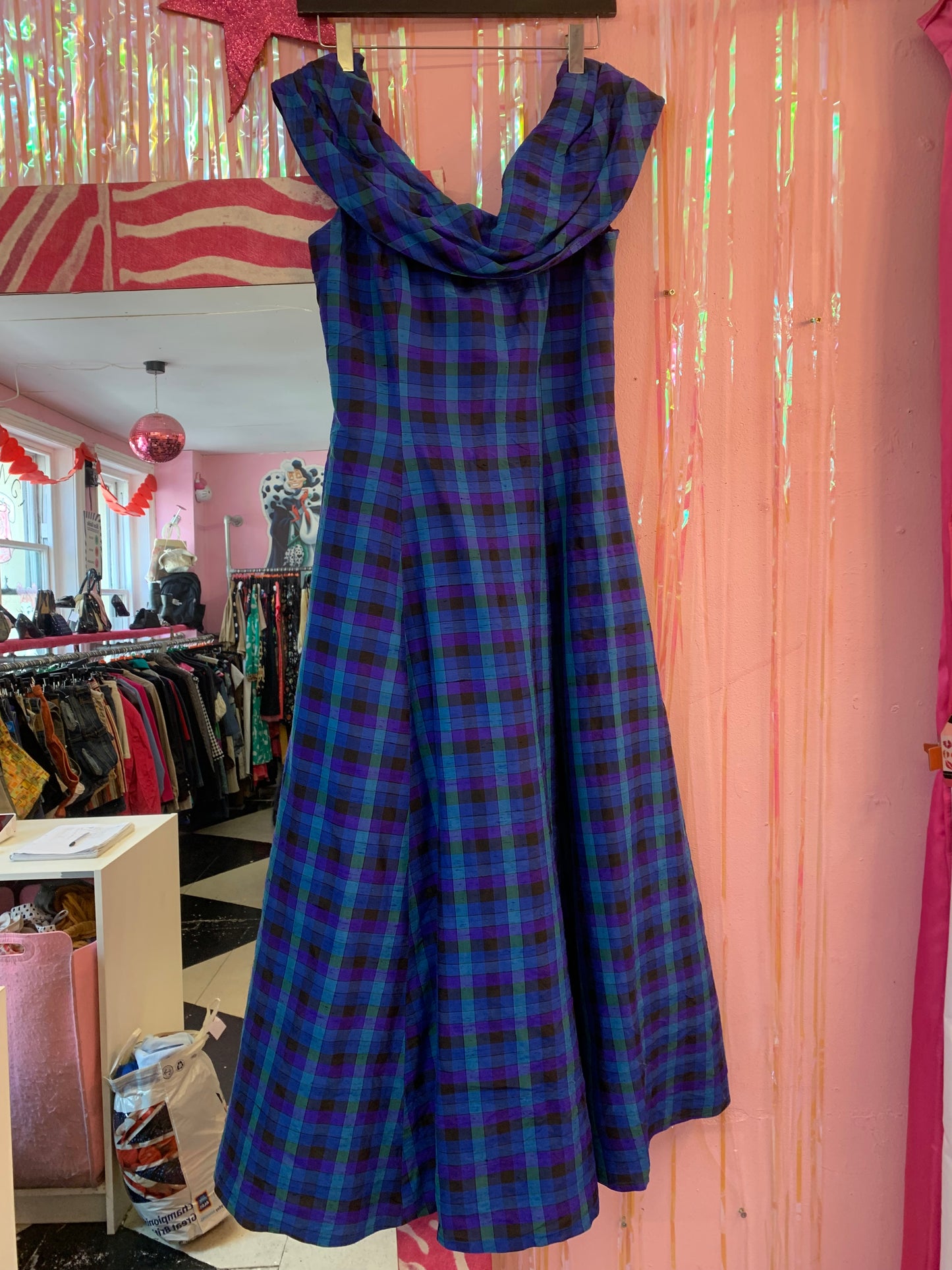 Vintage Monsoon Twilight Gingham Dress