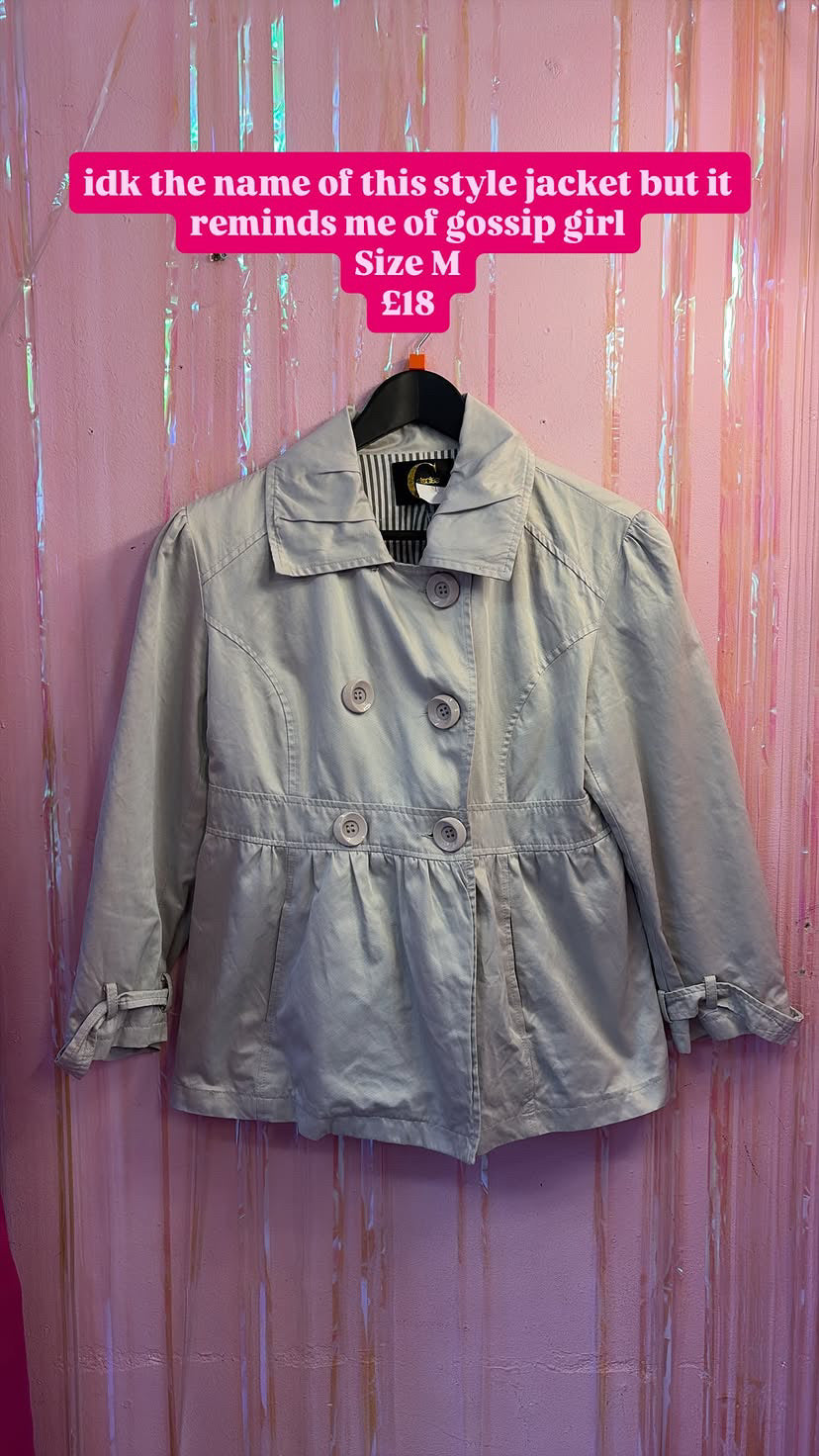 White bubble jacket Size M