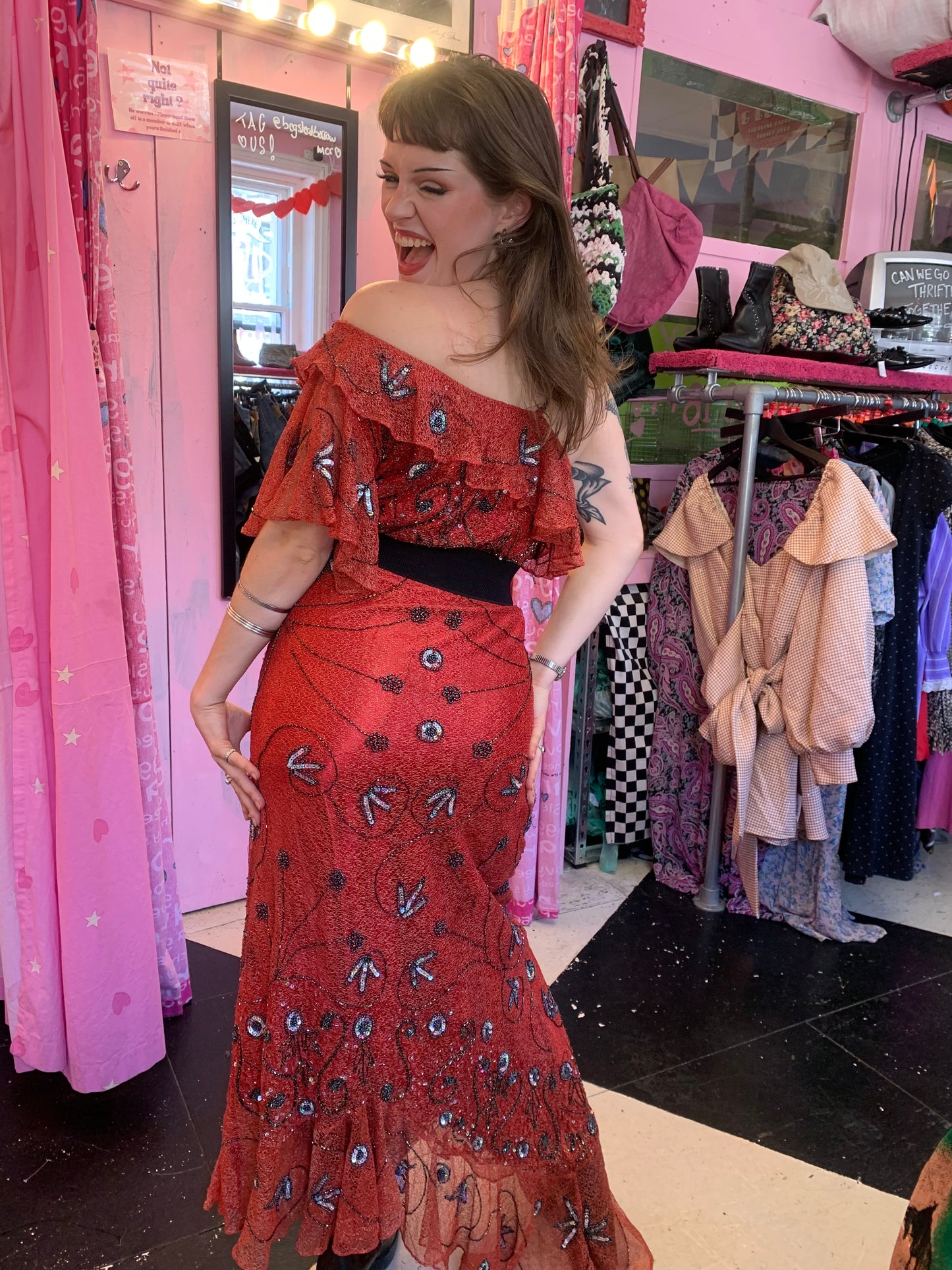 Beaded Red Party