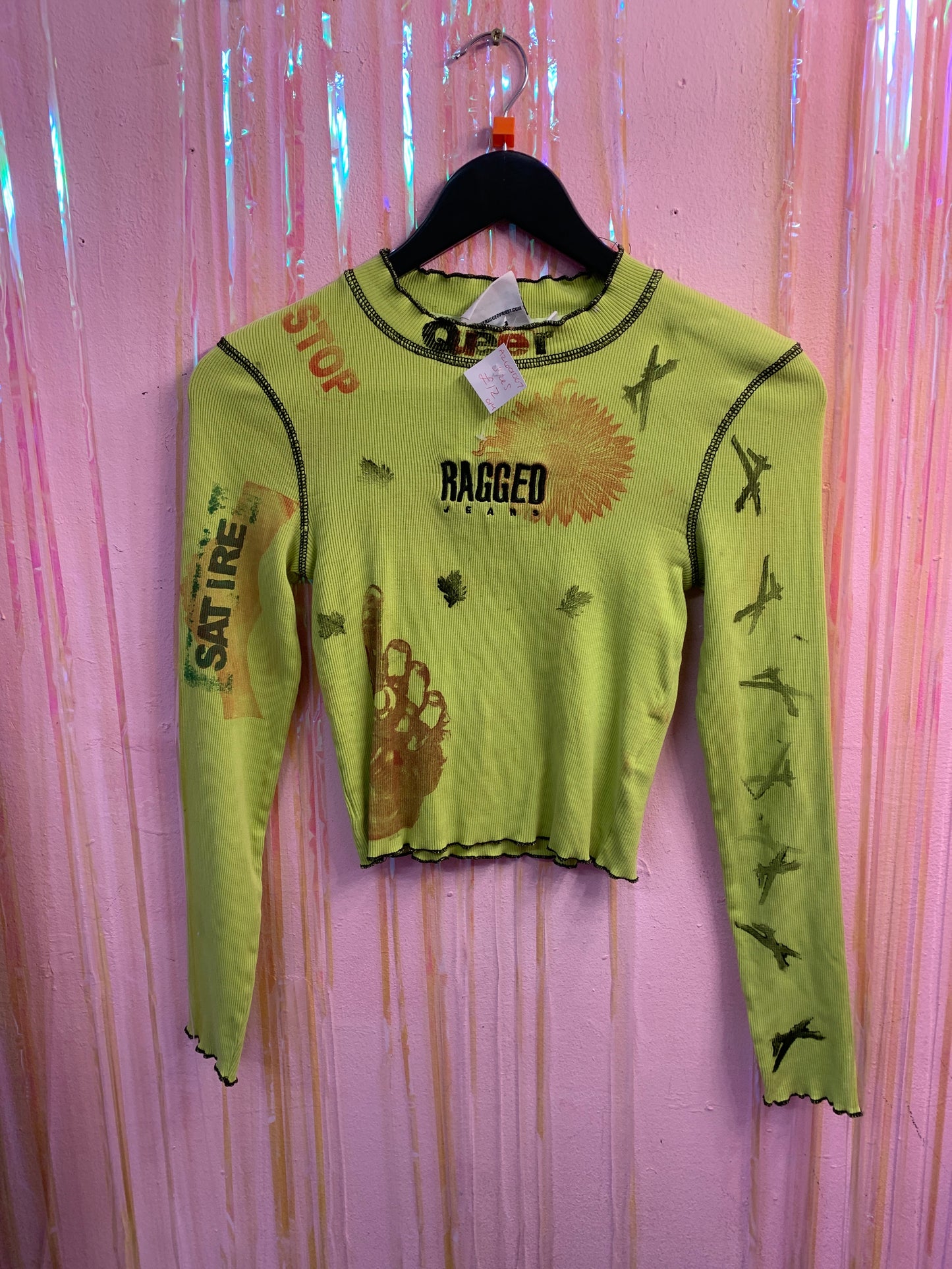 Green long sleeve top