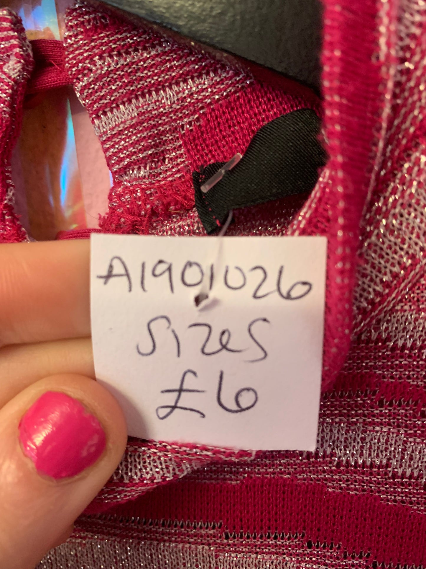 Long sleeve pink zebra top