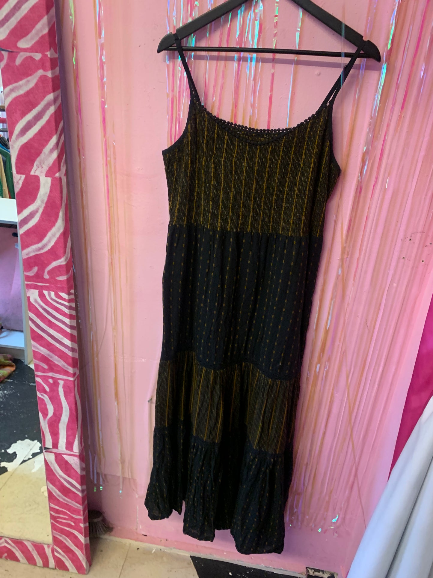 Brown stripe dress