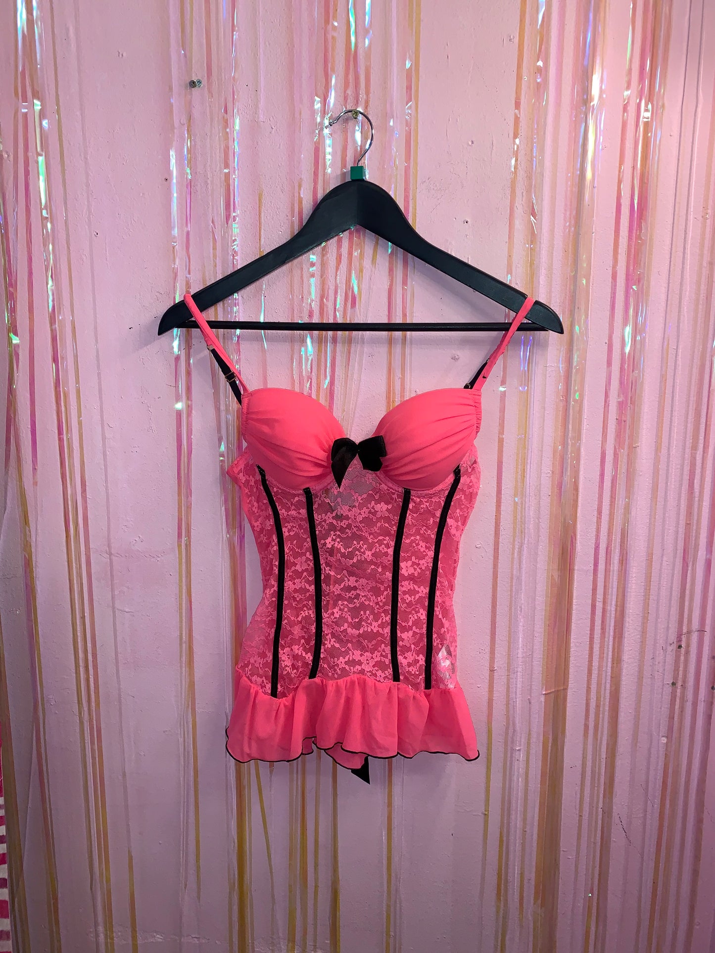 Hot pink corset