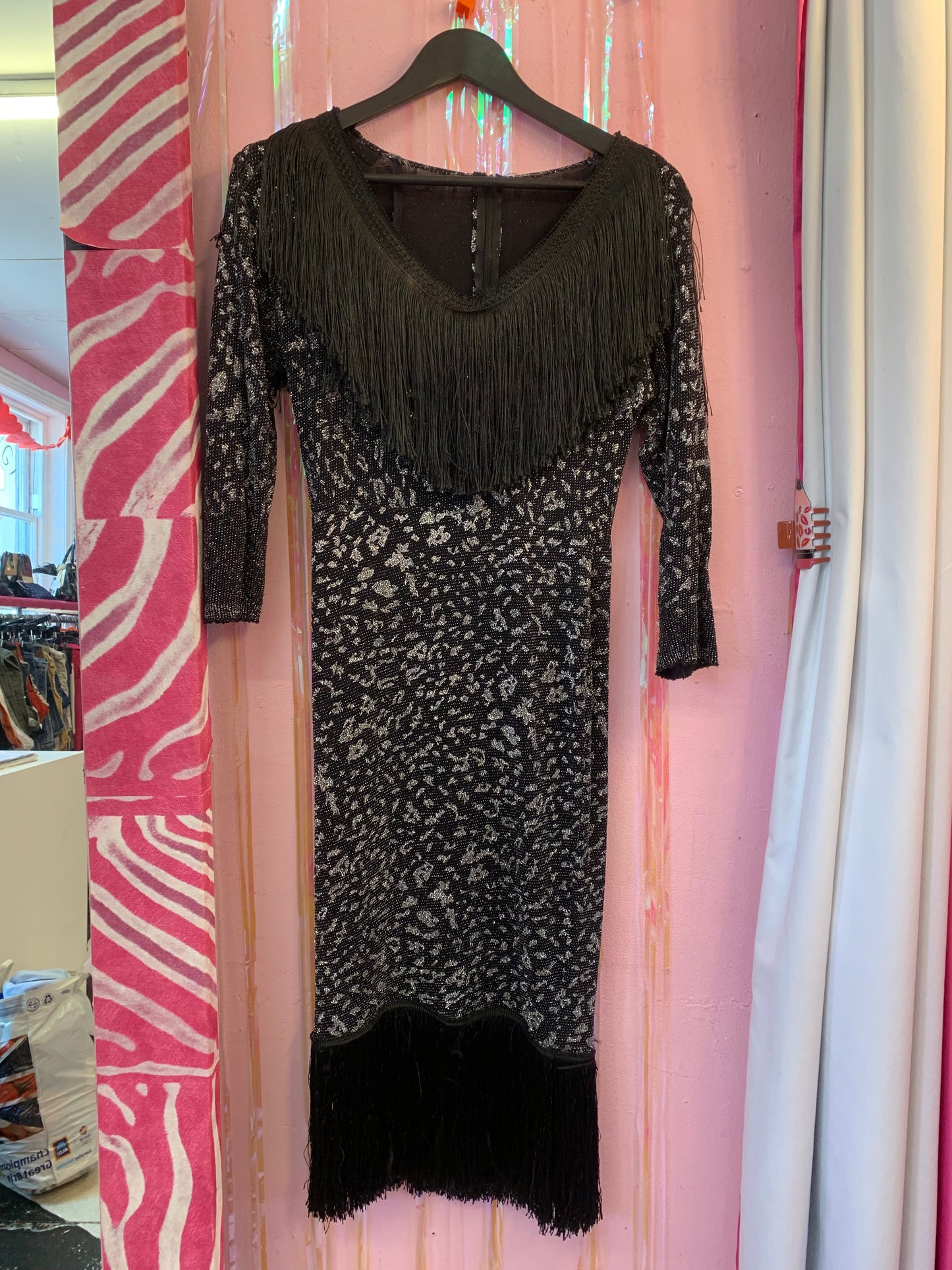 Vintage fringe dress Size M