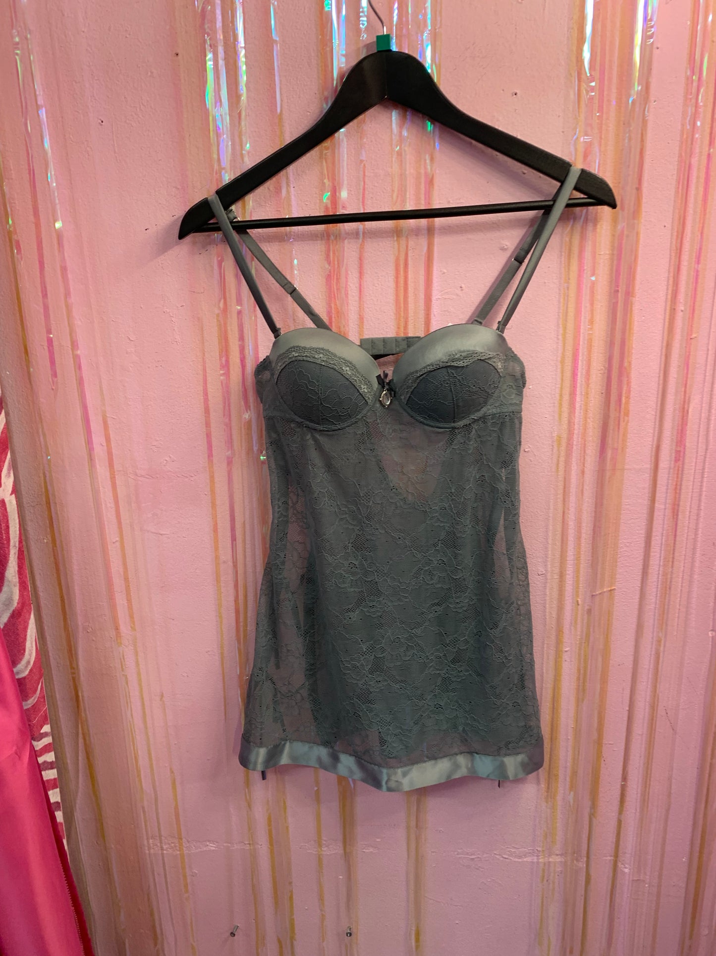 Grey lingerie top