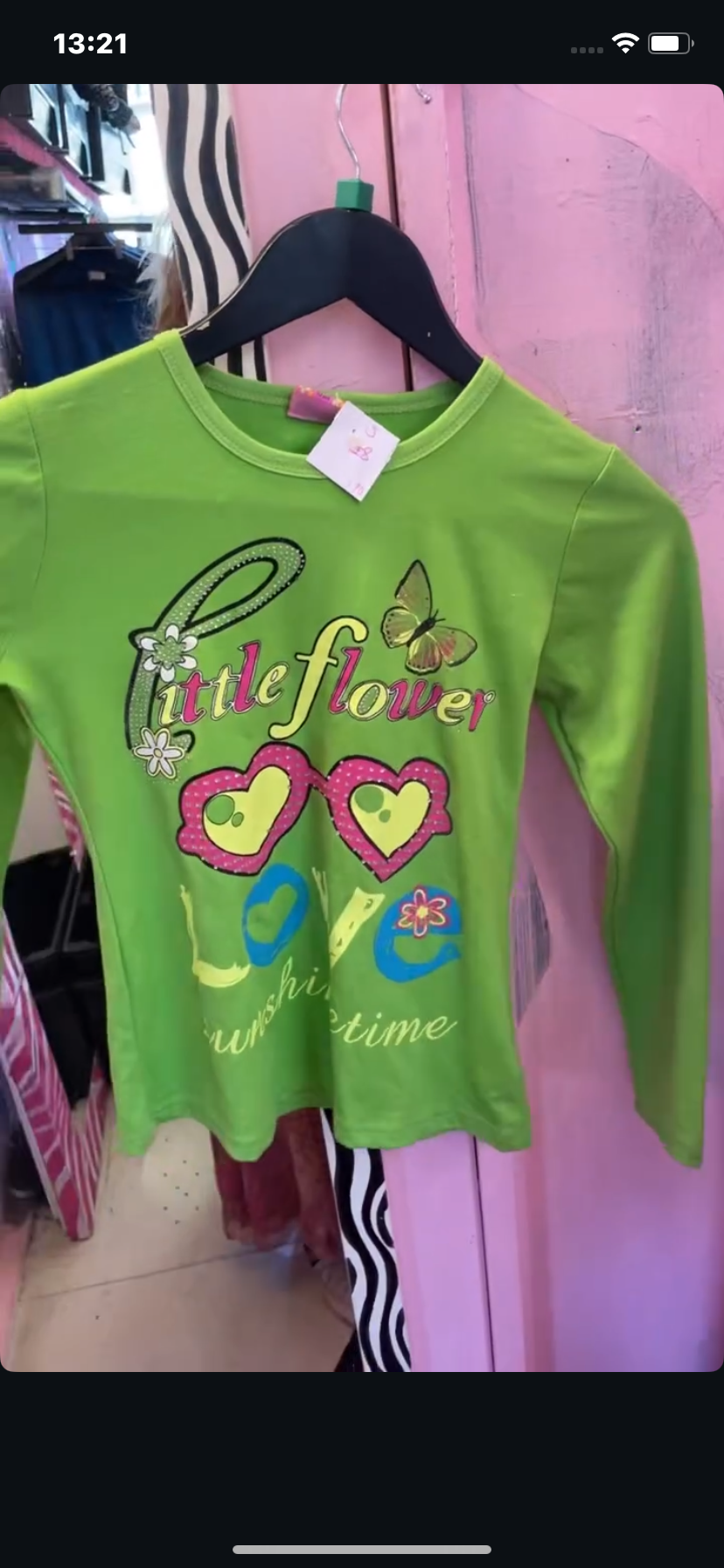 Little Flower Green Top