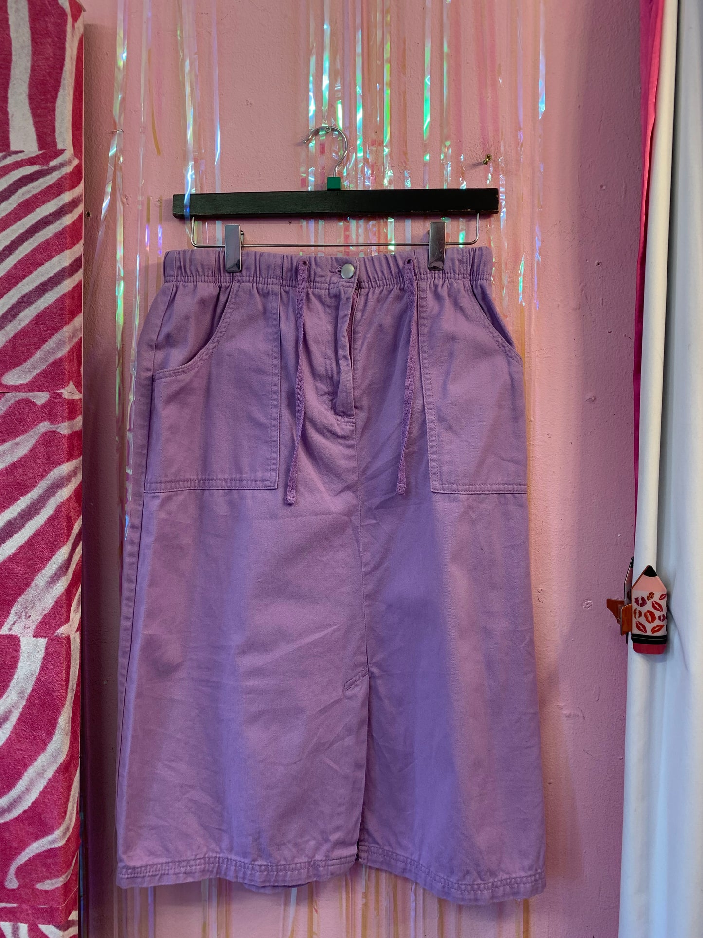 Lilac cargo skirt