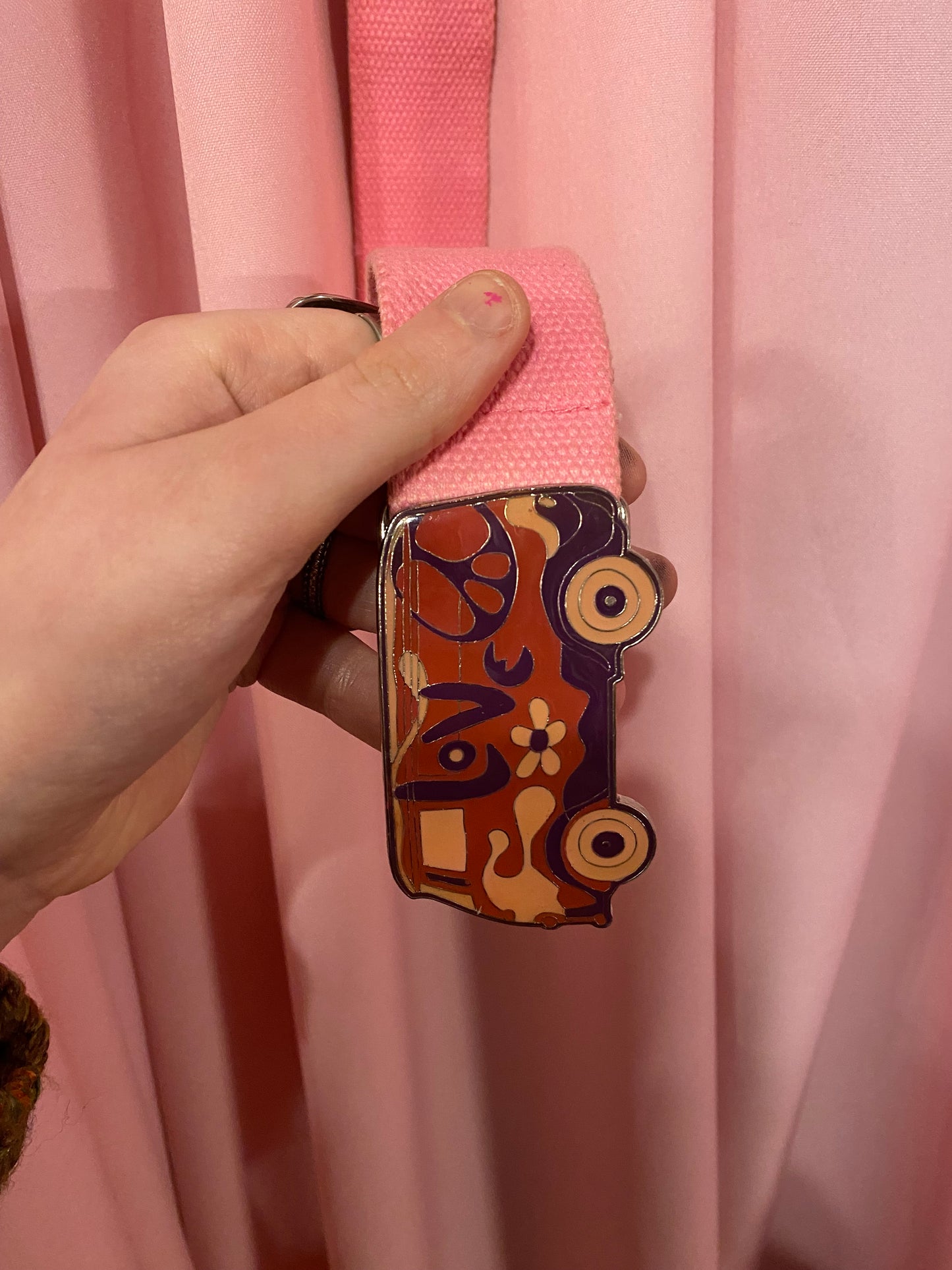 Pink campervan belt