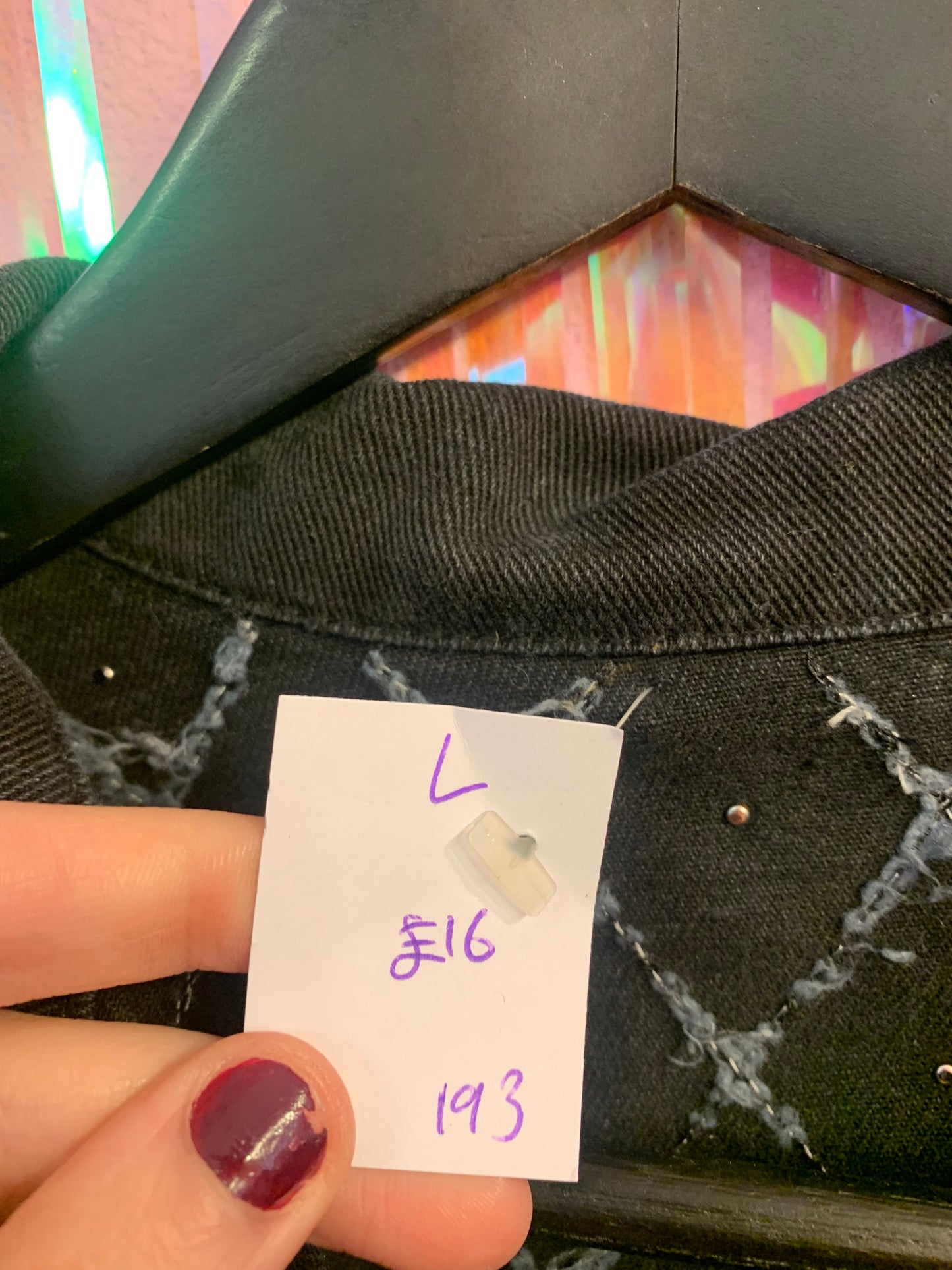 Western black denim jacket Sep29_14:35