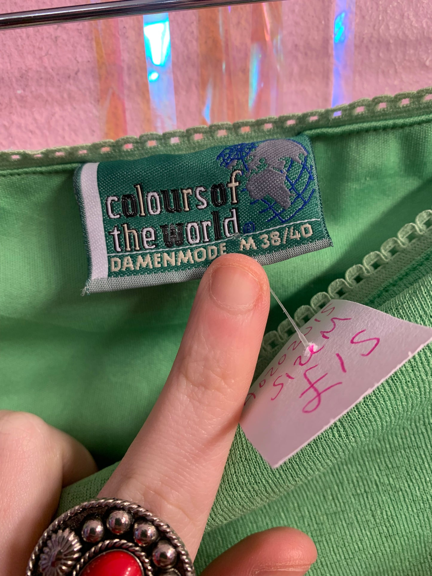 Green skirt