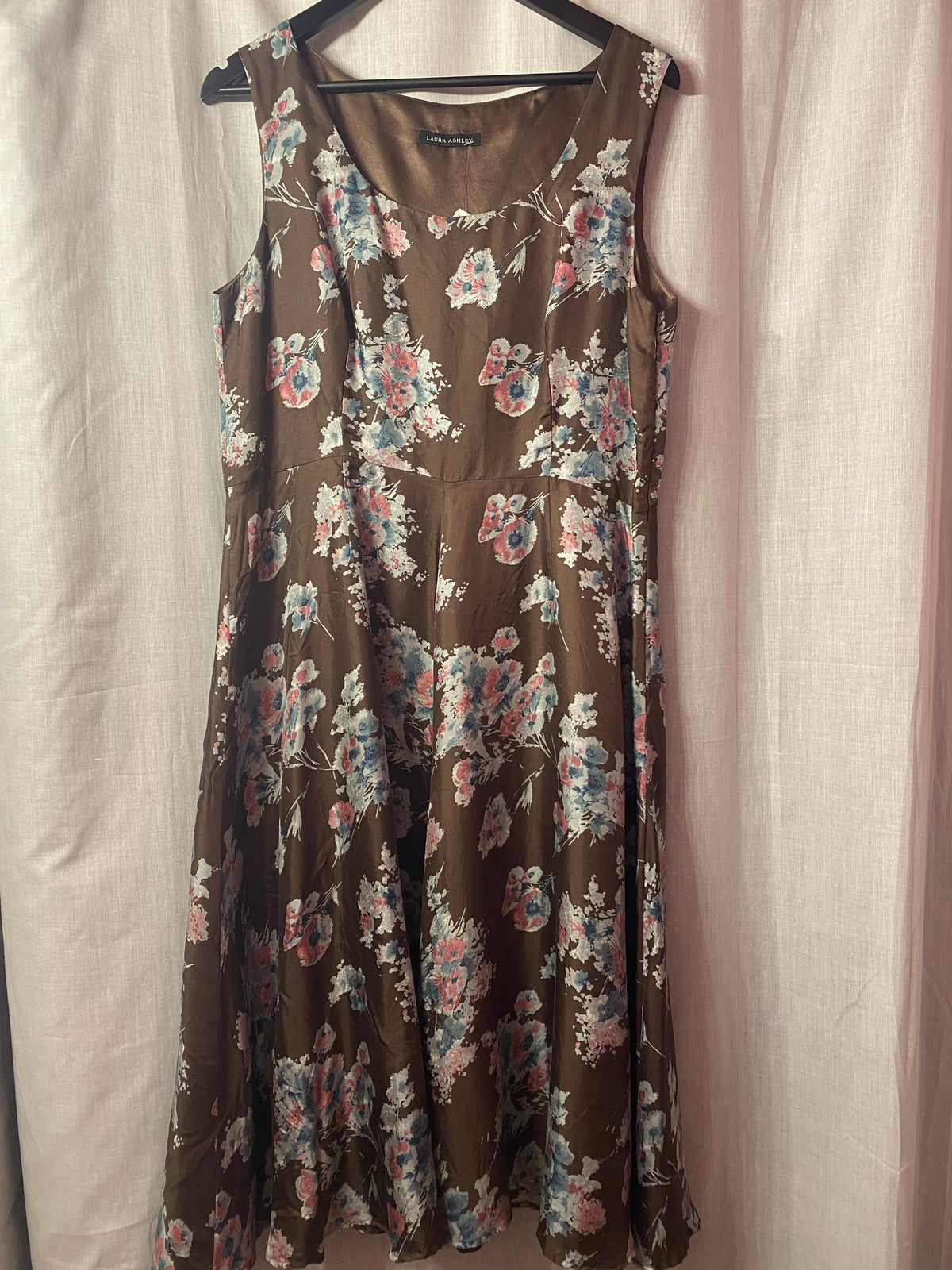 Brown Laura Ashley Dress Size M Approx Size 12