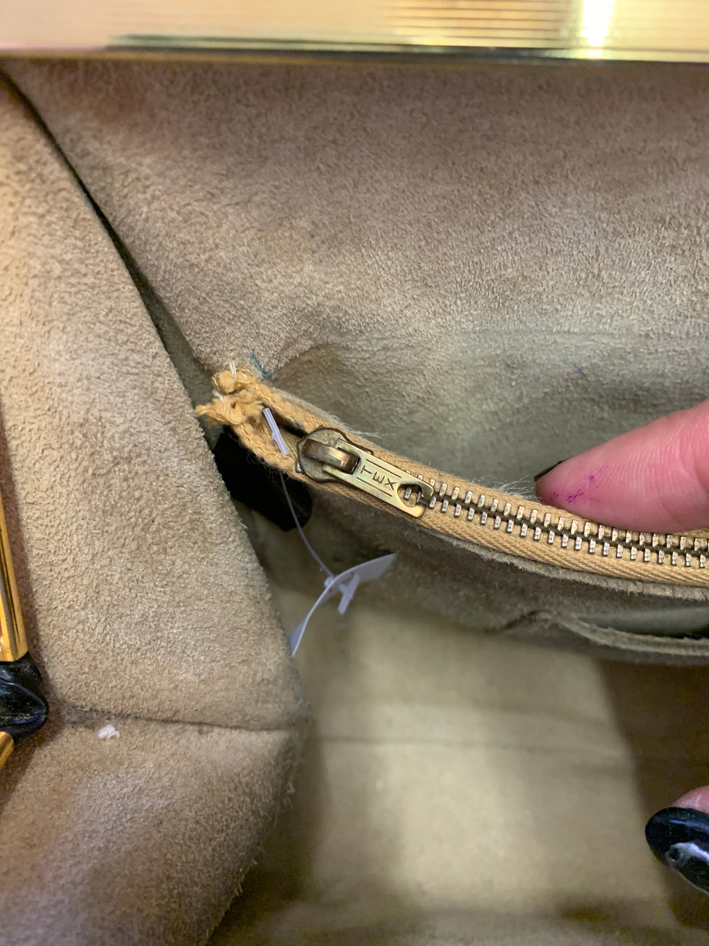 Vintage black leather bag